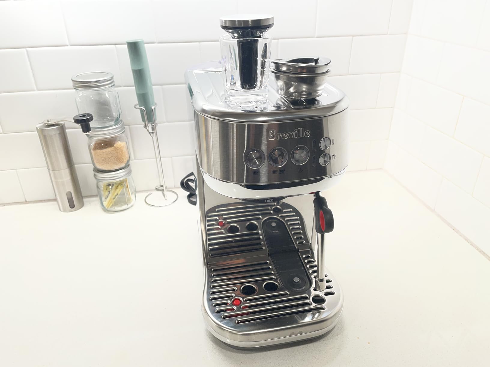 Breville Bambino Plus Espresso Machine BES500BSS, Brushed Stainless Steel - Customer Photo 1