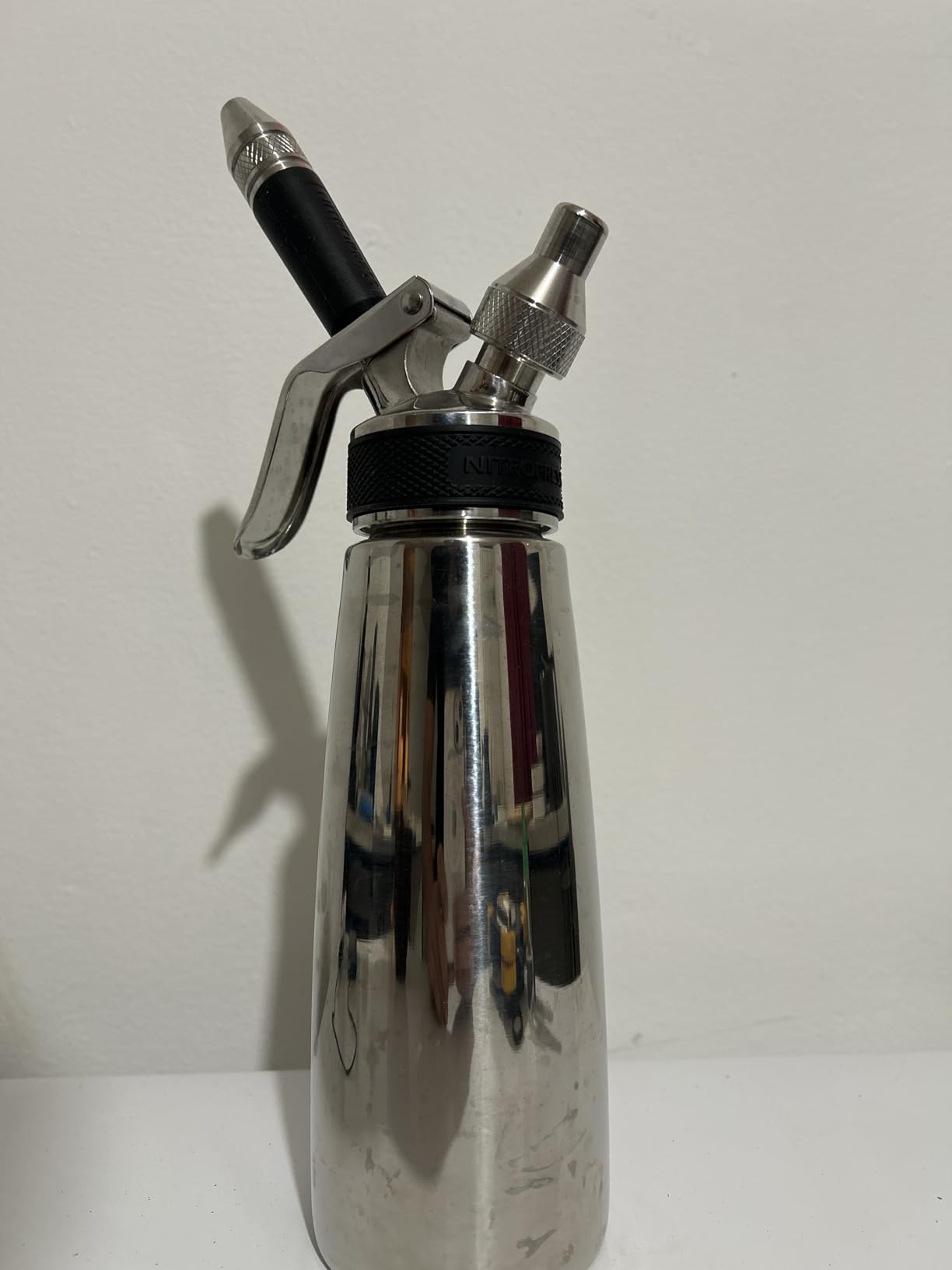 Original NitroPress - Nitro Cold Brew Coffee Maker | Portable Nitrogen Infuser for Smooth Nitro Drinks, Cold Brew, Cocktails & Tea at Home or On the Go | Uses N2 Cartridges | Stainless Steel Design - Customer Photo 2