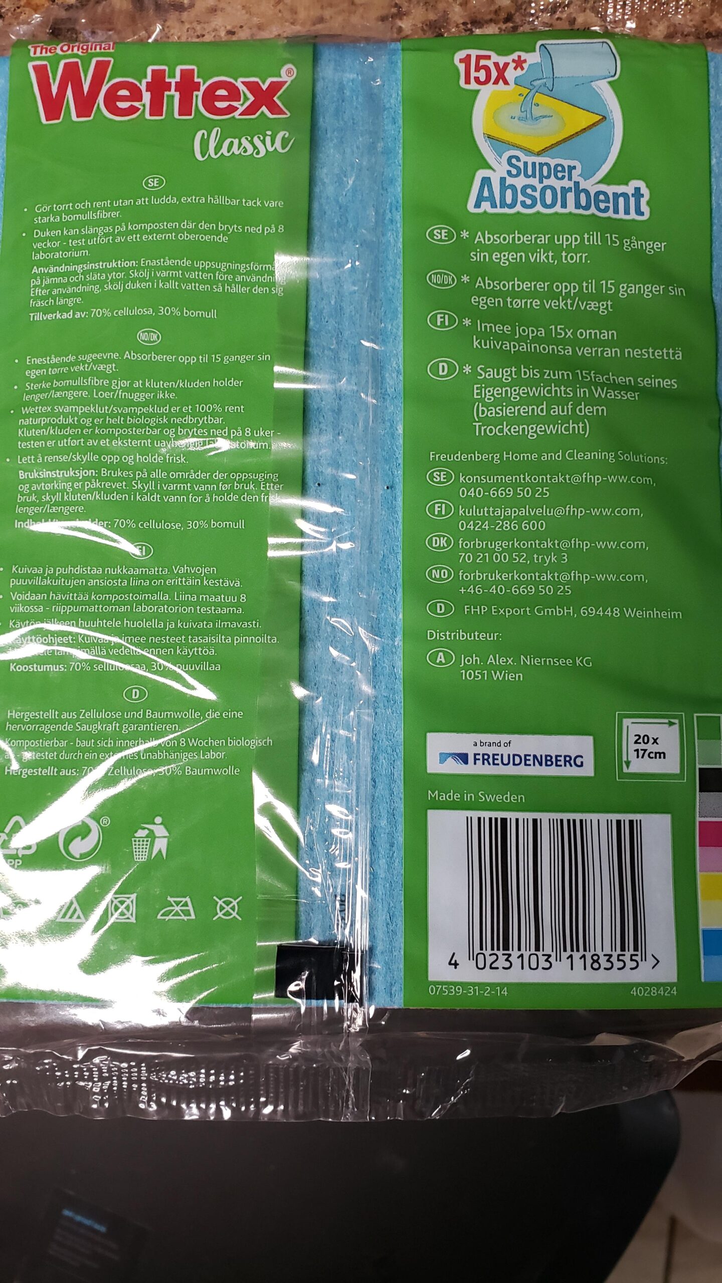 Wettex The Original 10 Pack Swedish Dishcloth for Kitchen Customer Review Wettex The Original 10 Pack Swedish Dishcloth for Kitchen - Customer Photo 2