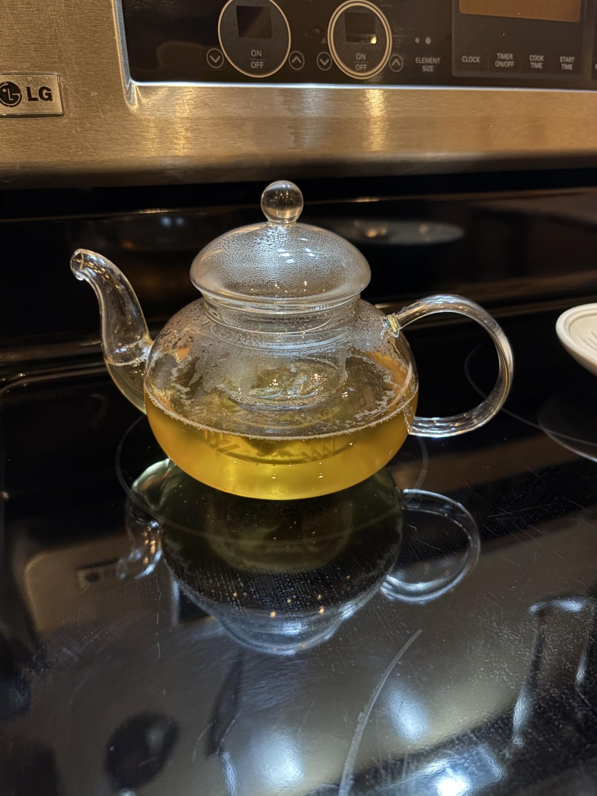 CNGLASS Glass Teapot Stovetop Safe,Clear Teapot with Removable Infuser 20.3 oz,Loose Leaf and Blooming Tea Maker Customer Review CNGLASS Glass Teapot Stovetop Safe,Clear Teapot with Removable Infuser 20.3 oz,Loose Leaf and Blooming Tea Maker - Customer Photo 1