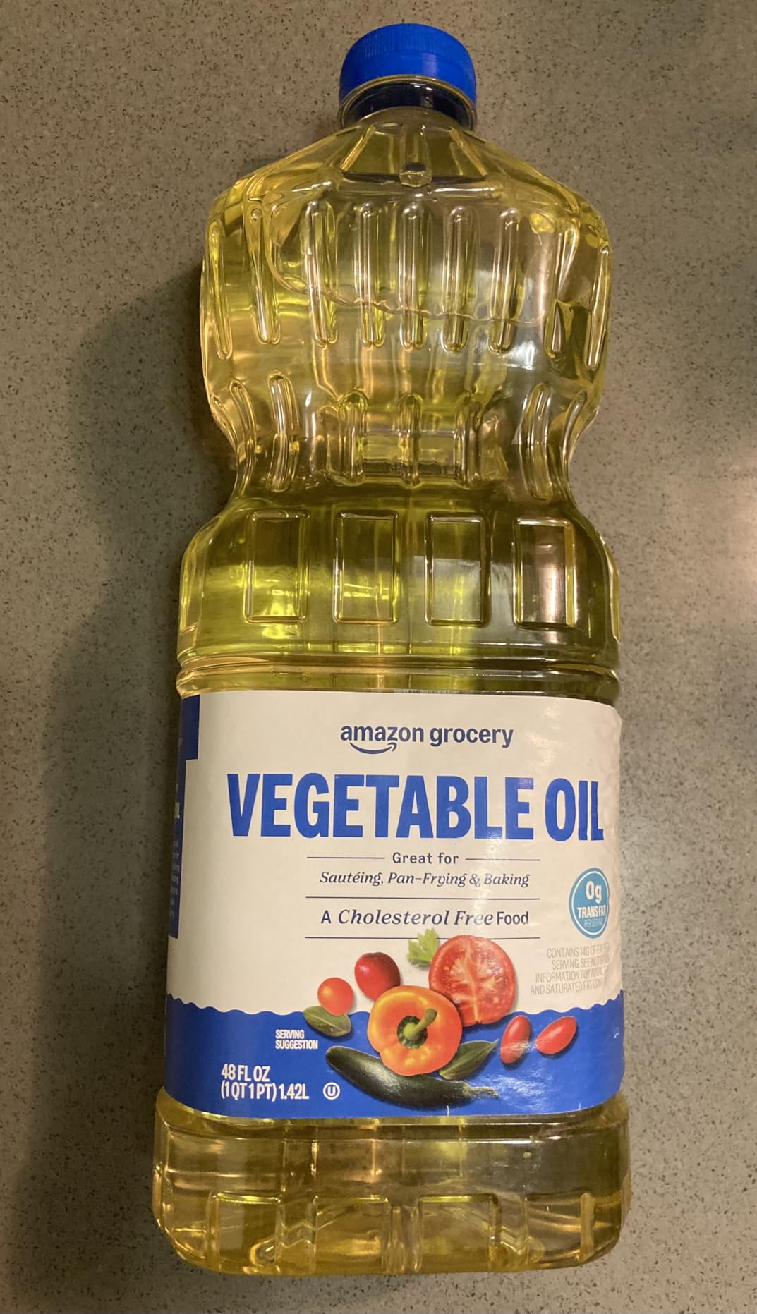 Amazon Grocery, Vegetable Oil, 48 Fl Oz (Previously Happy Belly, Packaging May Vary) - Customer Photo 4