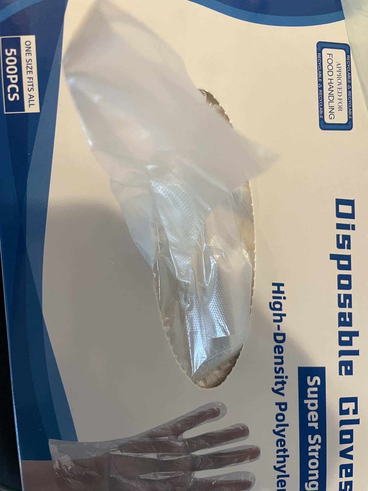 Brandon-super Food Prep Gloves Plastic Food Safe Brandon-super Gloves, Food Handling, One Size Fits Most Poly 500ct Clear 500 Count Customer Review Brandon-super Food Prep Gloves Plastic Food Safe Brandon-super Gloves, Food Handling, One Size Fits Most Poly 500ct Clear 500 Count - Customer Photo 2
