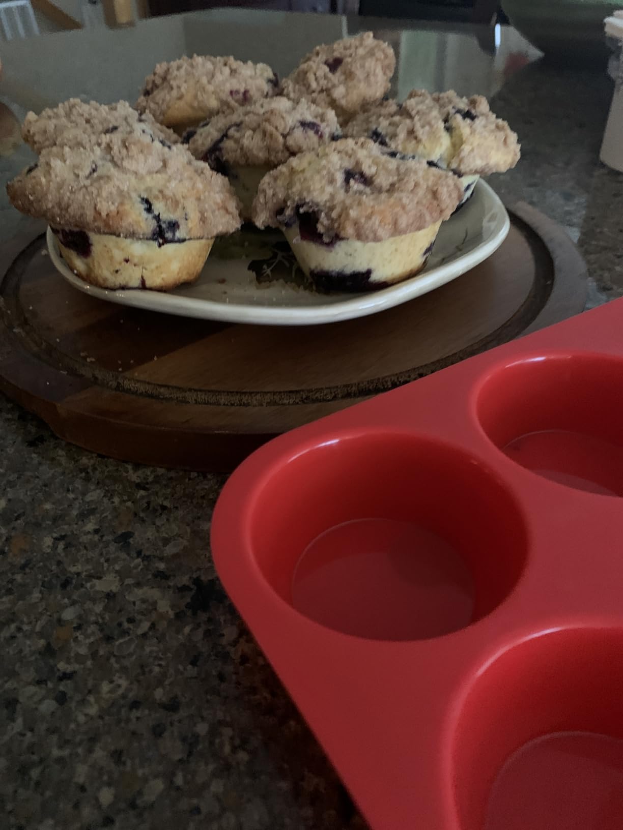 CAKETIME 12 Cups Silicone Muffin Pan - Nonstick Cupcake Pan 1 Pack Regular Size Silicone Mold for Baking - Customer Photo 2