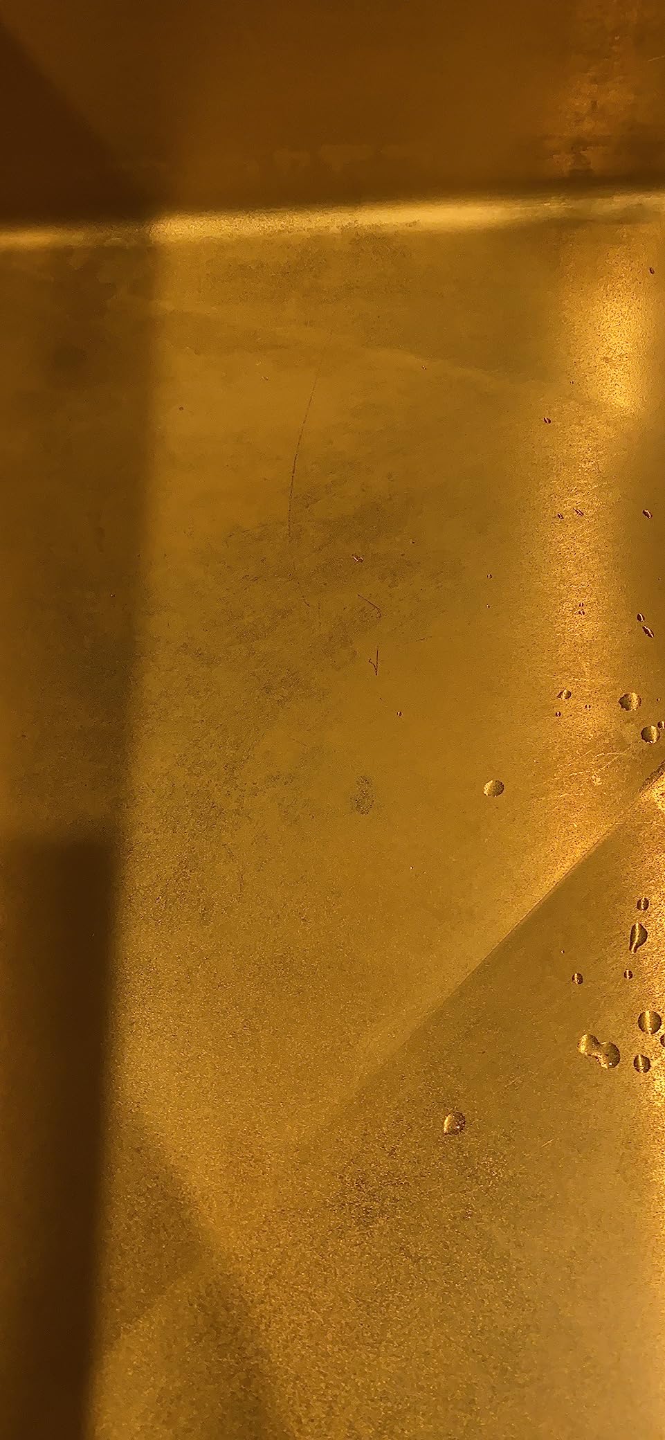 Ruvati Brass Tone 36-inch Apron-Front Farmhouse Kitchen Sink - Matte Gold Stainless Steel Single Bowl - RVH9880GG Customer Review Ruvati Brass Tone 36-inch Apron-Front Farmhouse Kitchen Sink - Matte Gold Stainless Steel Single Bowl - RVH9880GG - Customer Photo 1