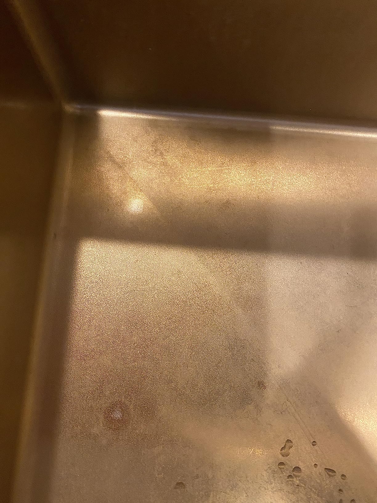 Ruvati Brass Tone 36-inch Apron-Front Farmhouse Kitchen Sink - Matte Gold Stainless Steel Single Bowl - RVH9880GG Customer Review Ruvati Brass Tone 36-inch Apron-Front Farmhouse Kitchen Sink - Matte Gold Stainless Steel Single Bowl - RVH9880GG - Customer Photo 2