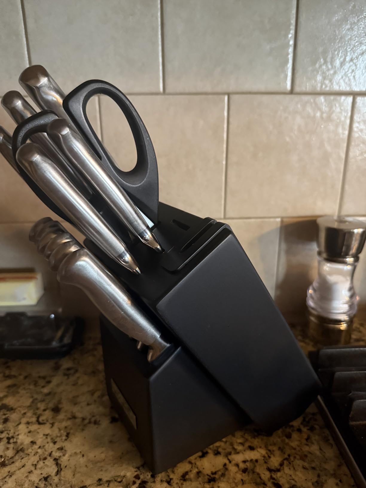 McCook Knife Sets, German Stainless Steel Kitchen Knife Block Sets with Built-in Sharpener - Customer Photo 3
