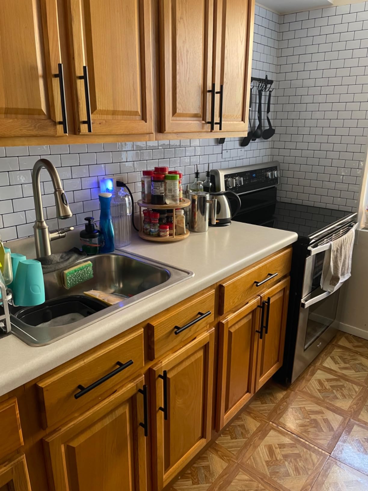 Moen Conneaut One Handle Pulldown Kitchen Sink Faucet with Reflex Docking and Power Clean, Spot Resist Stainless, 87801SRS Customer Review Moen Conneaut One Handle Pulldown Kitchen Sink Faucet with Reflex Docking and Power Clean, Spot Resist Stainless, 87801SRS - Customer Photo 2