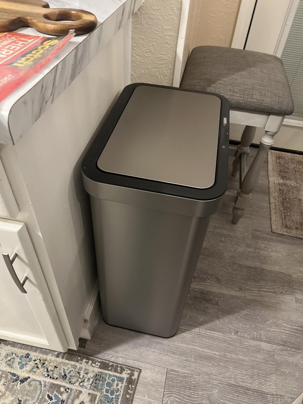 EKO EcoCasa II 36L+24L Dual Trash Can with Recycle Bin, Stainless Steel Garbage Can with Lid, Deodorizer Compartment, Odor-Proof and Fingerprint Resistant - Customer Photo 5