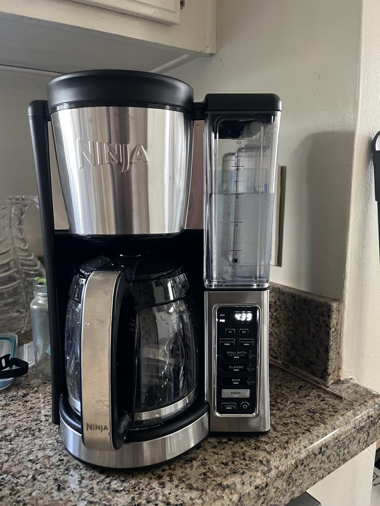 Ninja 12-Cup Programmable Coffee Brewer, 2 Brew Styles, Adjustable Warm Plate, 60oz Water Reservoir, Delay Brew - Black/Stainless Steel Customer Review Ninja 12-Cup Programmable Coffee Brewer, 2 Brew Styles, Adjustable Warm Plate, 60oz Water Reservoir, Delay Brew - Black/Stainless Steel - Customer Photo 1