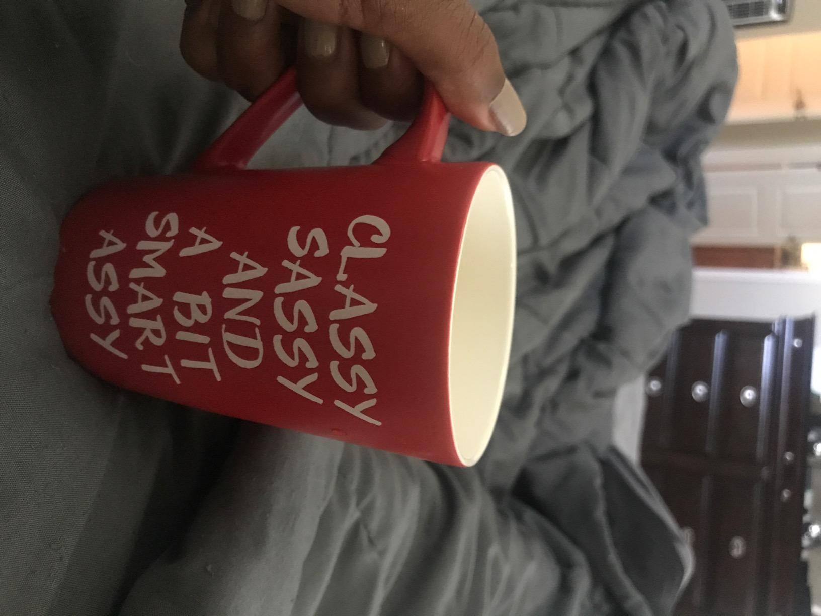 Mothers Day Gifts Funny Cat Mom Coffee Mug Christmas Gifts, Best Cat Mom Ever Cute Cup from Daughter or Son, Red 12 Oz - Customer Photo 2