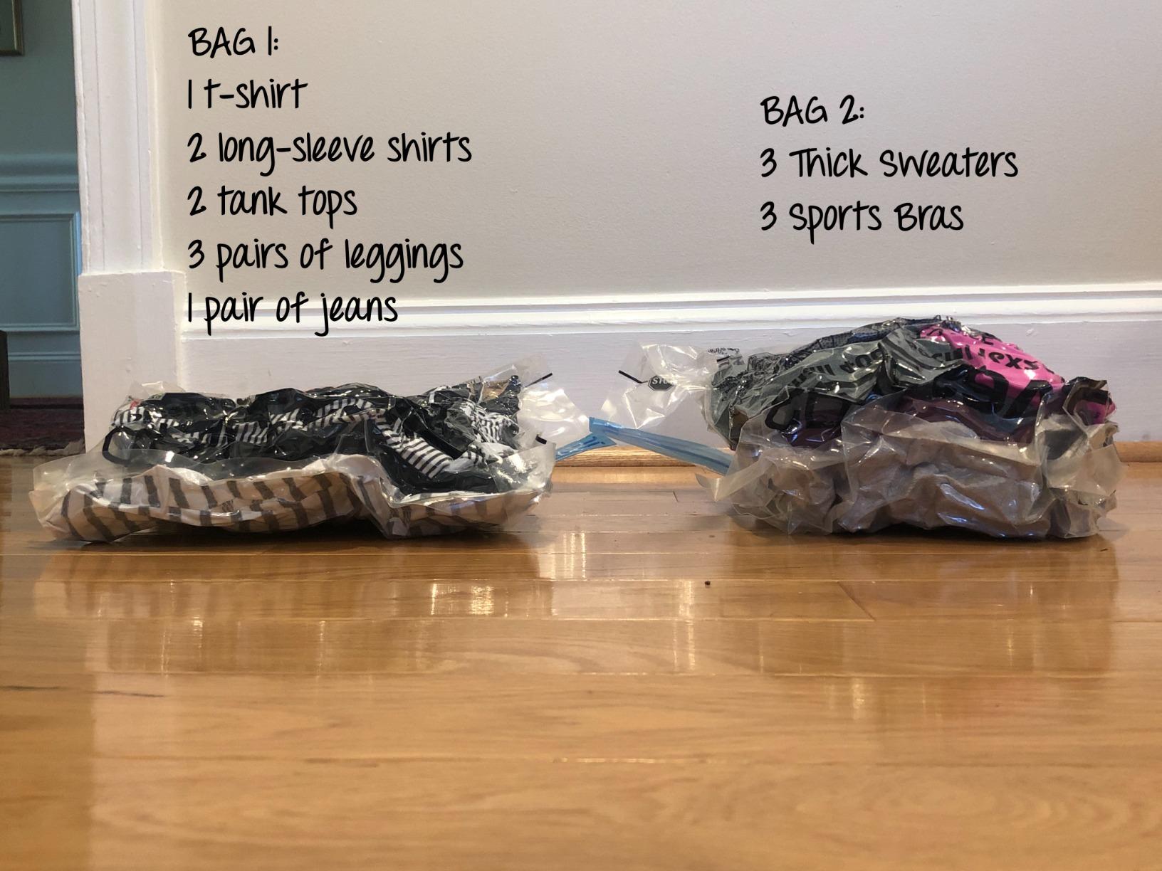 Spacesaver 8 Pack Large Vacuum Storage Bags for Comforters, Blankets & Clothes - Vacuum Sealed Compression Bags with Hand Pump - Space Saver Storage Bags for Bedding, Moving, Travel & Organization - Customer Photo 1