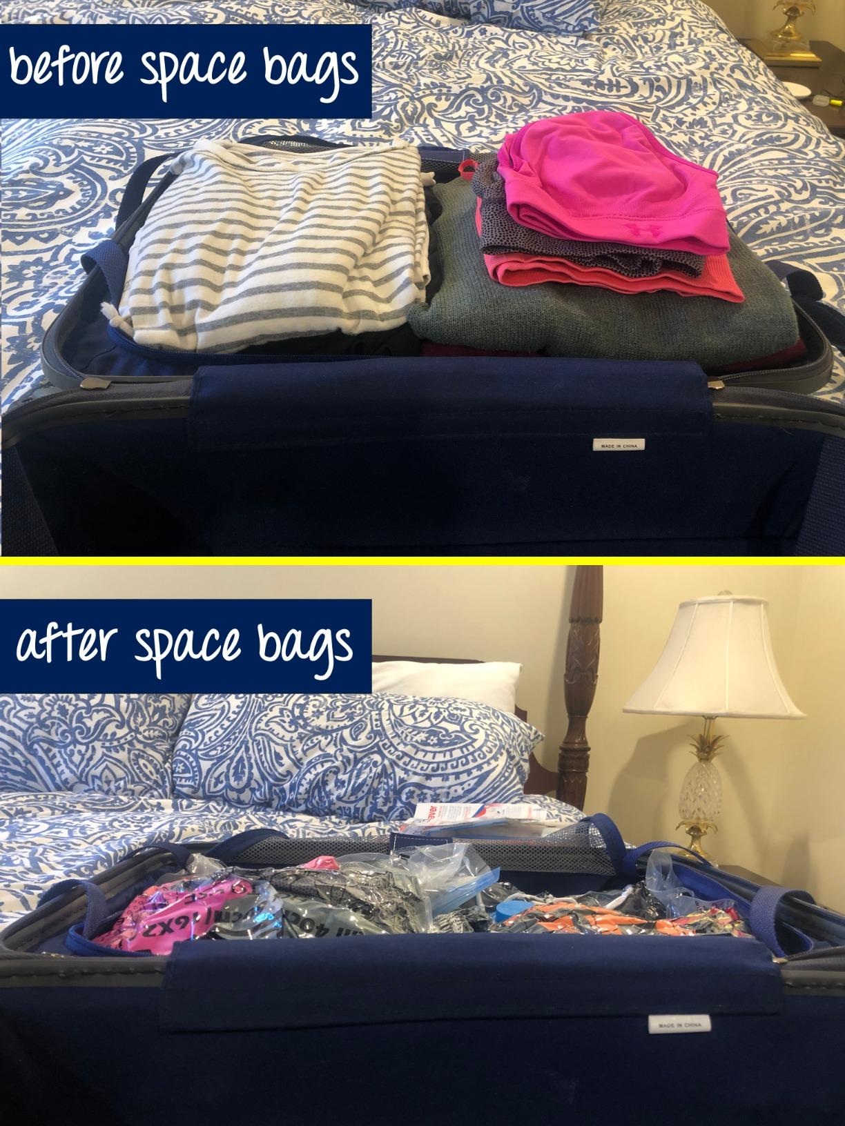 Spacesaver 8 Pack Large Vacuum Storage Bags for Comforters, Blankets & Clothes - Vacuum Sealed Compression Bags with Hand Pump - Space Saver Storage Bags for Bedding, Moving, Travel & Organization - Customer Photo 2