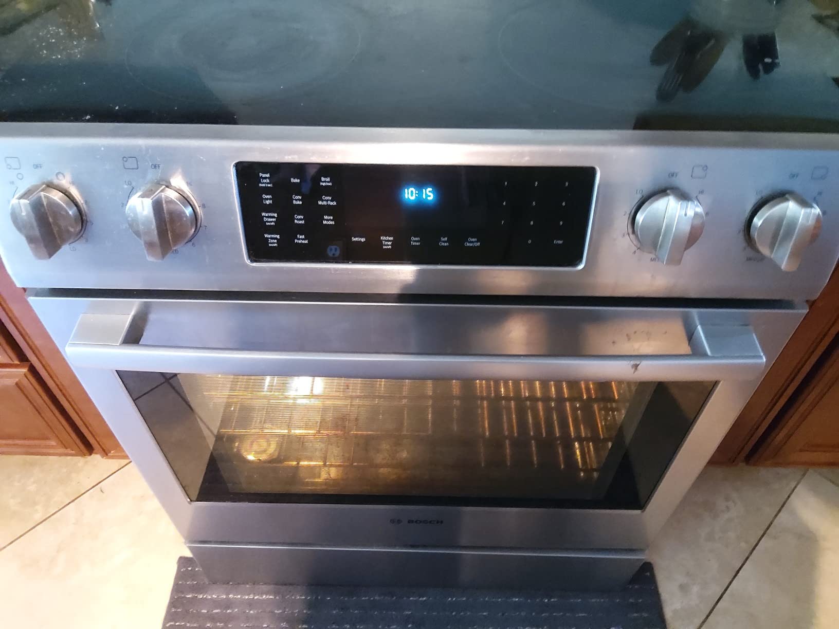 Bosch 800 Series 30 in 5 Burner Element Slide-in Electric Range in Stainless Steel with True Convection Oven and Self-Cleaning HEI8056U Customer Review Bosch 800 Series 30 in 5 Burner Element Slide-in Electric Range in Stainless Steel with True Convection Oven and Self-Cleaning HEI8056U - Customer Photo 1