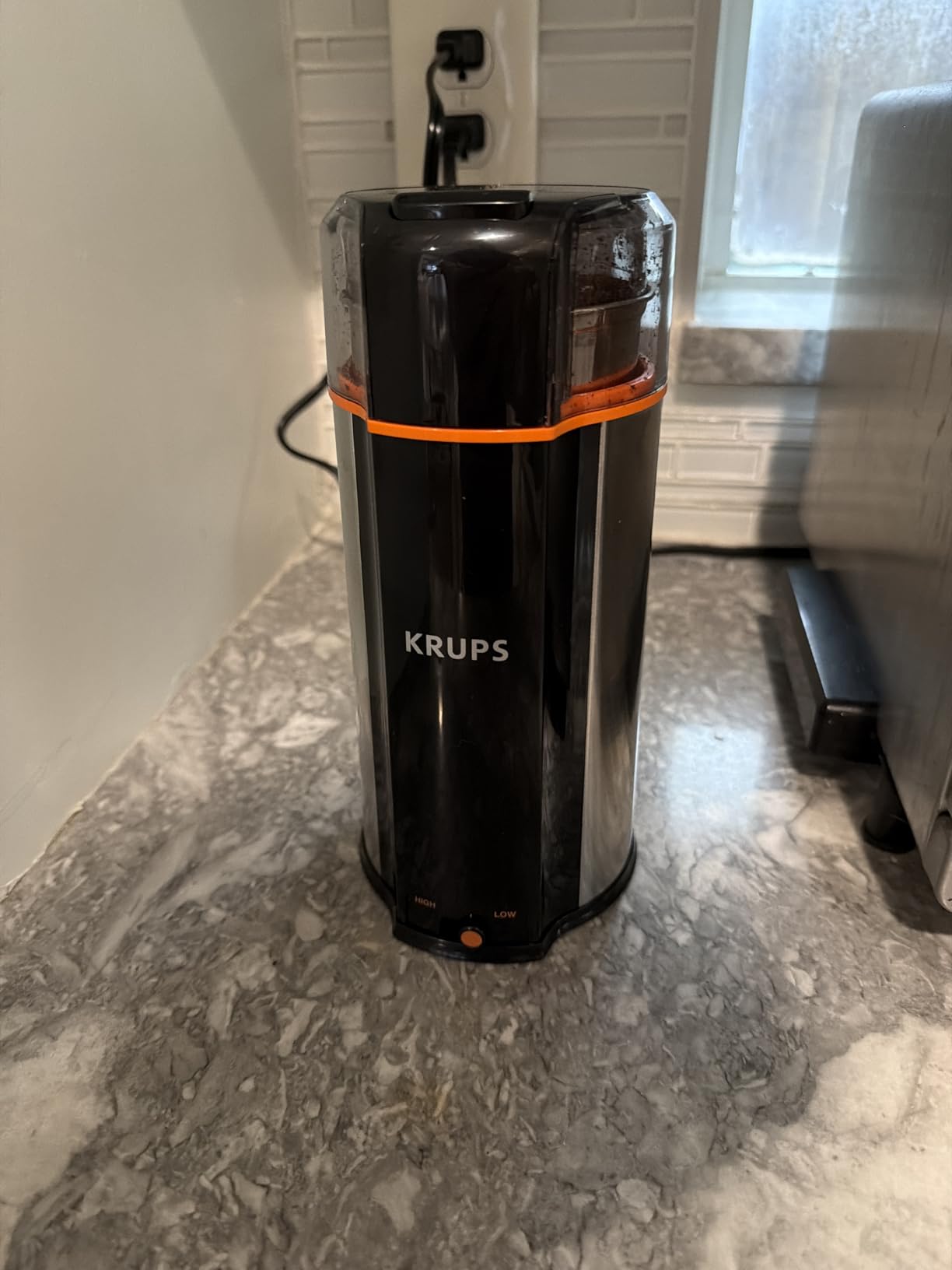 KRUPS Silent Vortex Electric Coffee Grinder: 3 oz Capacity, 5x Quieter, 175W Motor for Coffee Beans, Spices & Herbs - Removable Dishwasher-Safe Bowl, 12-Cup Yield, Black - Customer Photo 2
