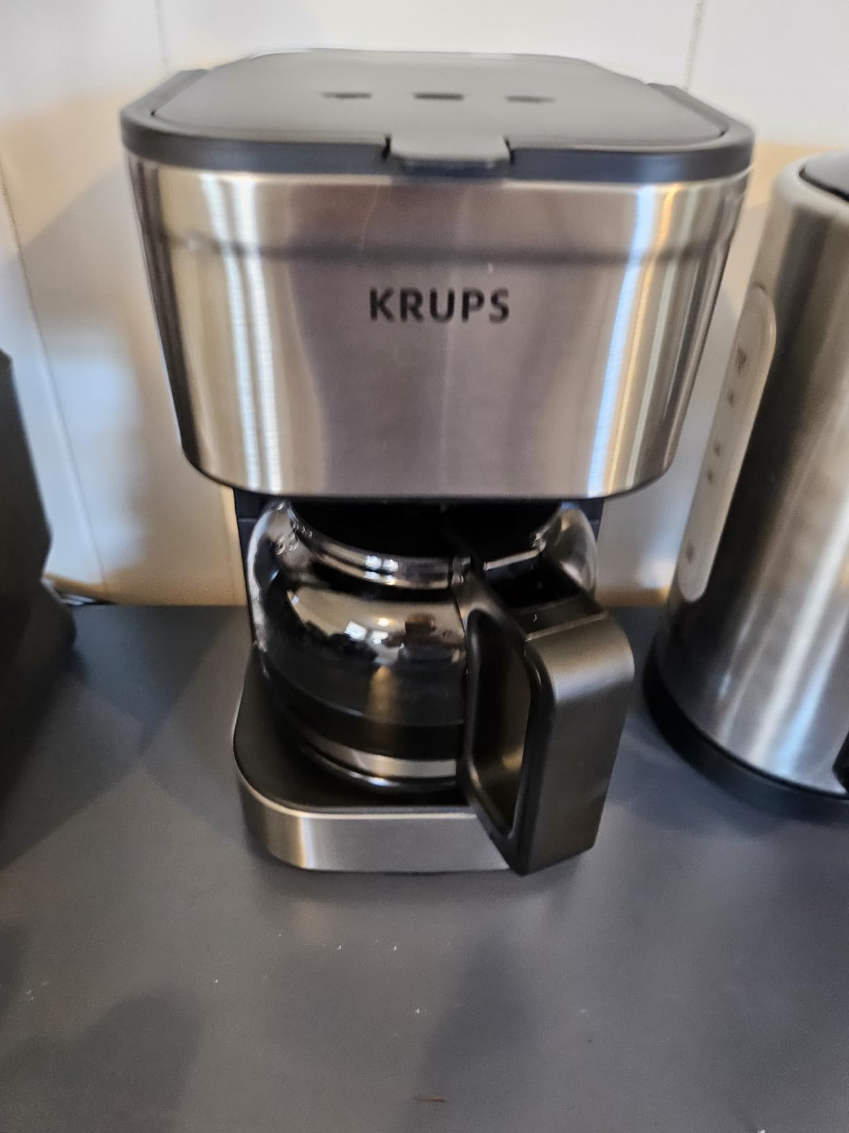 KRUPS Simply Brew Compact 5 Cup Coffee Maker: Stainless Steel Design, Pause & Brew, Keep Warm, Reusable Filter, Drip-Free Carafe Customer Review KRUPS Simply Brew Compact 5 Cup Coffee Maker: Stainless Steel Design, Pause & Brew, Keep Warm, Reusable Filter, Drip-Free Carafe - Customer Photo 2