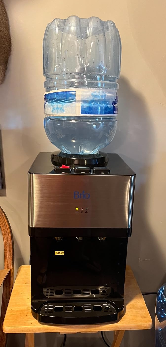 Brio Limited Edition Top Loading Countertop Water Cooler Dispenser with Hot Cold and Room Temperature Water. UL/Energy Star Approved - Customer Photo 1