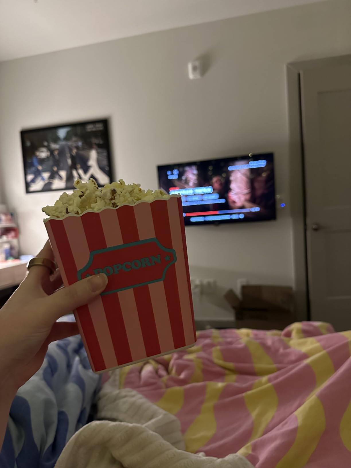 The Original Proper Popper Microwave Popcorn Popper, Silicone Popcorn Maker, Collapsible Bowl BPA Free and Dishwasher Safe - (Turquoise) - Customer Photo 1