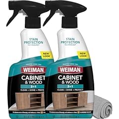 Weiman Cabinet & Wood Clean & Shine Spray - Furniture, Kitchen Cabinets, Baseboard & Trim, Fresh Almond Scent, Microfiber Cloth Included Customer Review Weiman Cabinet & Wood Clean & Shine Spray - Furniture, Kitchen Cabinets, Baseboard & Trim, Fresh Almond Scent, Microfiber Cloth Included - Customer Photo 2