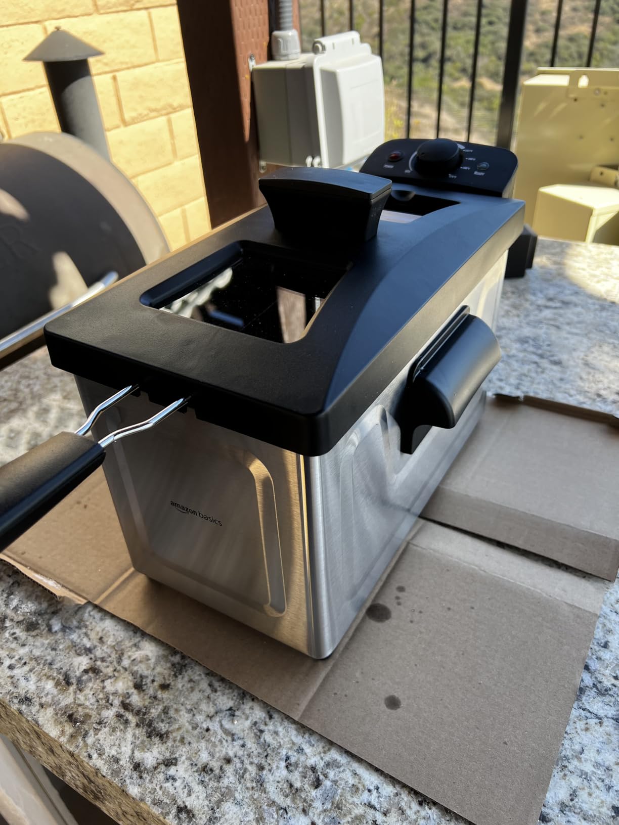Amazon Basics 2.1-Qt (2.0L) Electric Deep Fryer with 8-Cup Oil Capacity, Timer, Adjustable Temperature, Easy Draining Basket, Viewing Window, 1500W, Black Customer Review Amazon Basics 2.1-Qt (2.0L) Electric Deep Fryer with 8-Cup Oil Capacity, Timer, Adjustable Temperature, Easy Draining Basket, Viewing Window, 1500W, Black - Customer Photo 1