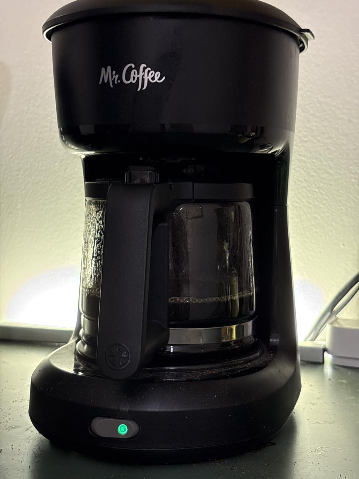 Mr. Coffee Programmable Coffee Maker 5 Cups with Auto Pause Glass Carafe Compact Design Black - Customer Photo 3