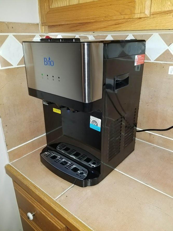 Brio Countertop Self Cleaning Bottleless Water Cooler Dispenser with Filtration - Hot Cold and Room Temperature Water. Free Extra Replacement Filters Included - UL/Energy Star Approved - Customer Photo 5