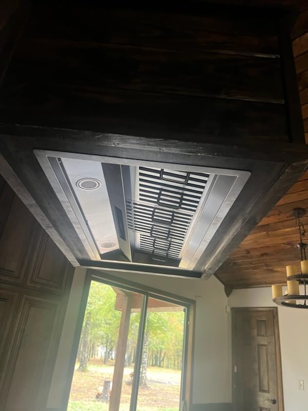 IKTCH 36 inch Built-in/Insert Range Hood 900 CFM, Ducted/Ductless Convertible Duct, Stainless Steel Kitchen Vent Hood with 2 Pcs Adjustable Lights and 3 Pcs Baffle Filters with Handlebar(IKB02-36) - Customer Photo 4