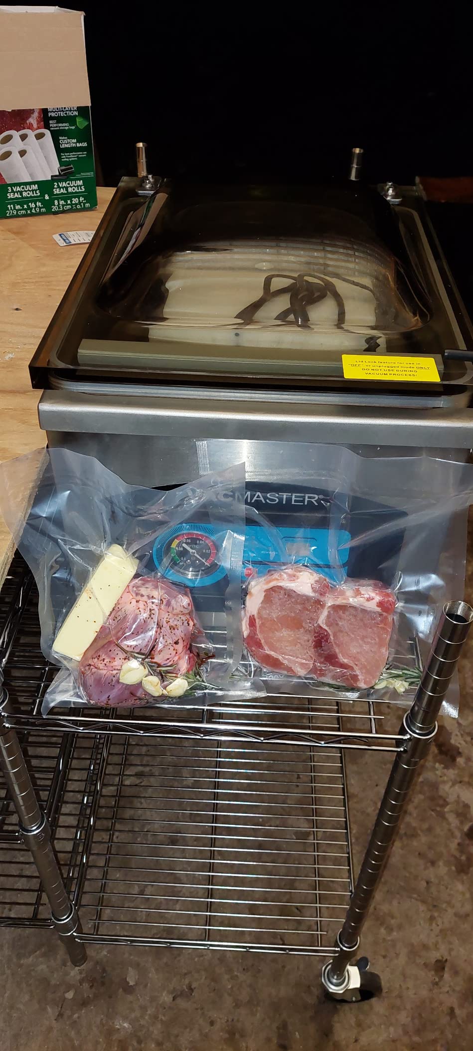VacMaster VP220 Commercial Chamber Vacuum Sealer for Sous Vide, Liquids, Powders, Food Storage, 110V, Maintenance-Free Air Pump with 12.25 VacMaster VP220 Commercial Chamber Vacuum Sealer for Sous Vide, Liquids, Powders, Food Storage, 110V, Maintenance-Free Air Pump with 12.25