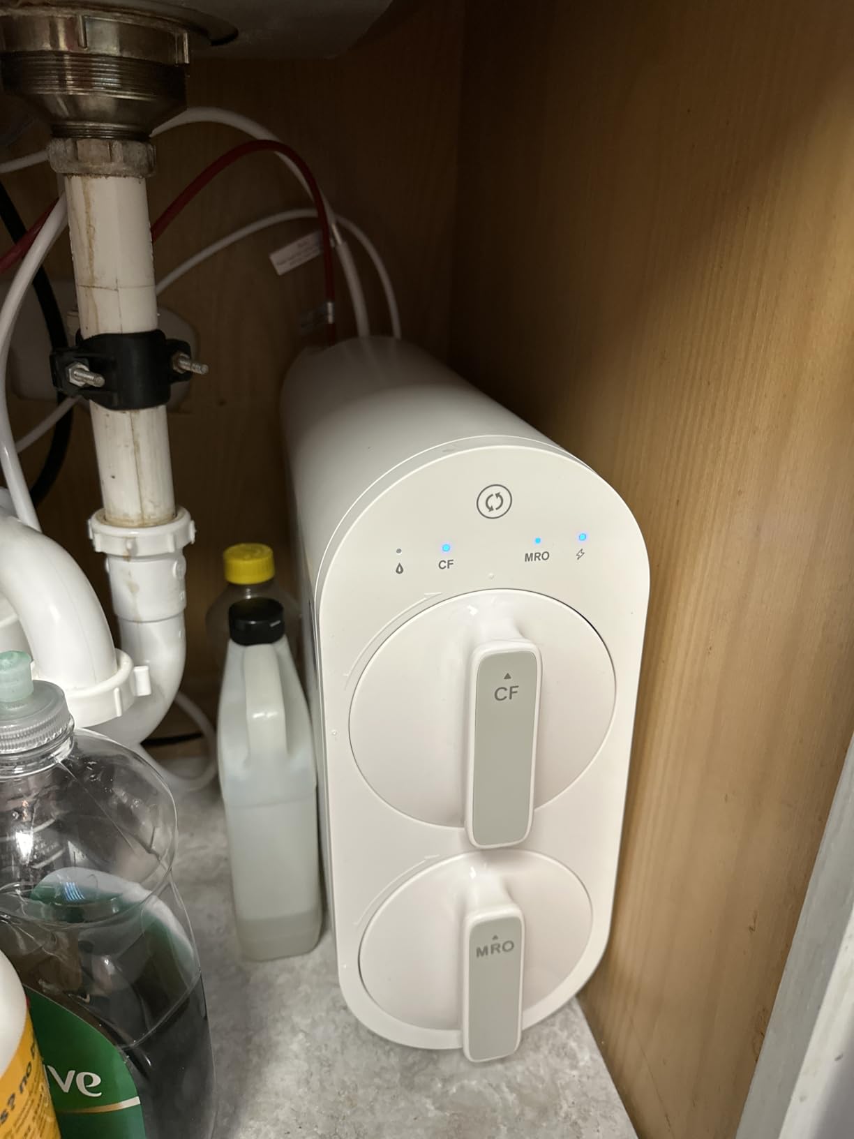 Waterdrop G2 Reverse Osmosis System, 7 Stage Tankless RO Water Filter System, Under Sink Water Filtration System, 400 GPD, 1:1 Pure to Drain, Reduces TDS, FCC Listed, USA Tech, WD-G2-W Customer Review Waterdrop G2 Reverse Osmosis System, 7 Stage Tankless RO Water Filter System, Under Sink Water Filtration System, 400 GPD, 1:1 Pure to Drain, Reduces TDS, FCC Listed, USA Tech, WD-G2-W - Customer Photo 3