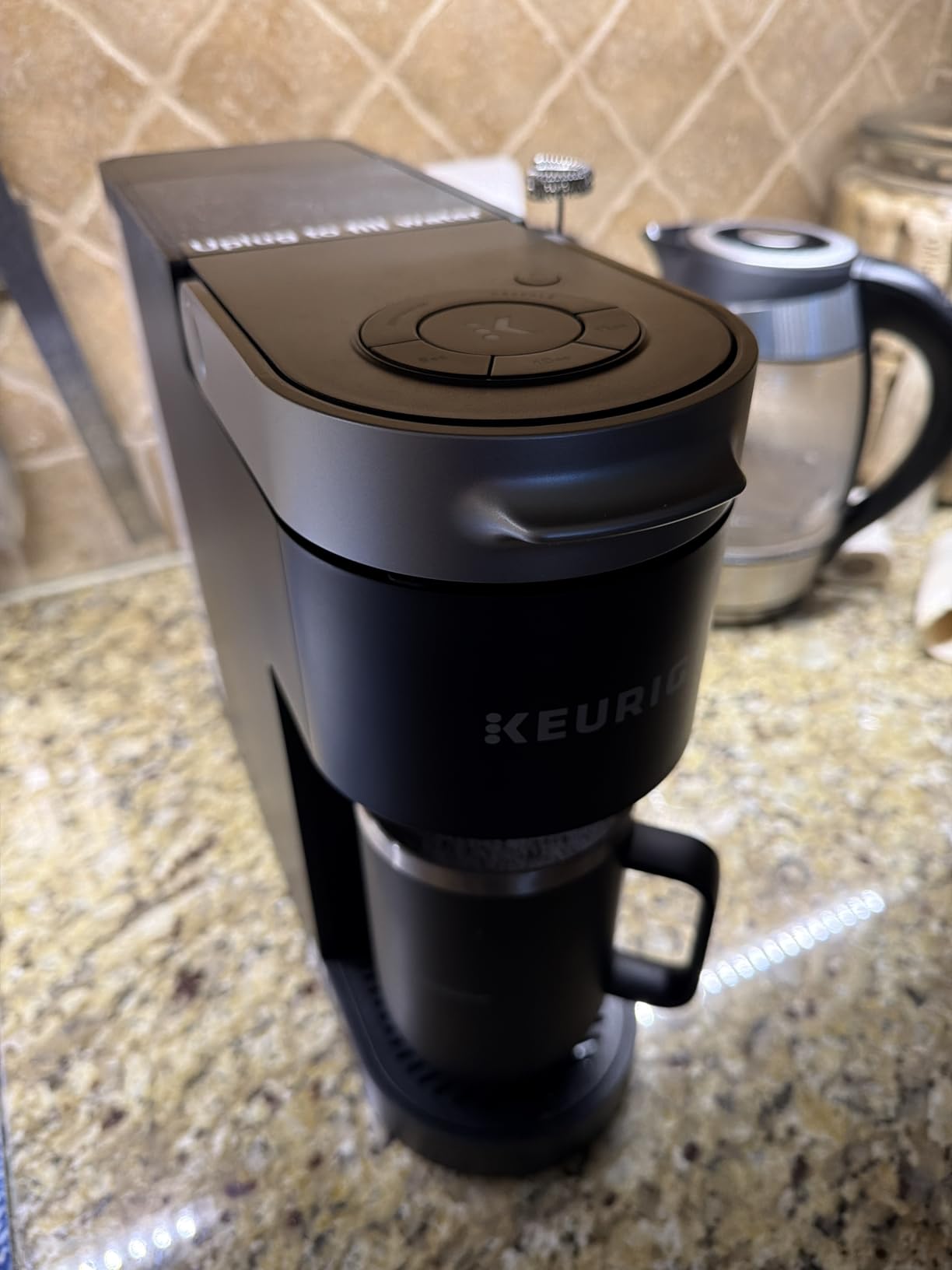 Keurig K-Slim Single Serve K-Cup Pod Coffee Maker, Multistream Technology, 3 Brew Sizes, Slim and Sleek Design, 46oz Removable Reservoir, Black Customer Review Keurig K-Slim Single Serve K-Cup Pod Coffee Maker, Multistream Technology, 3 Brew Sizes, Slim and Sleek Design, 46oz Removable Reservoir, Black - Customer Photo 1
