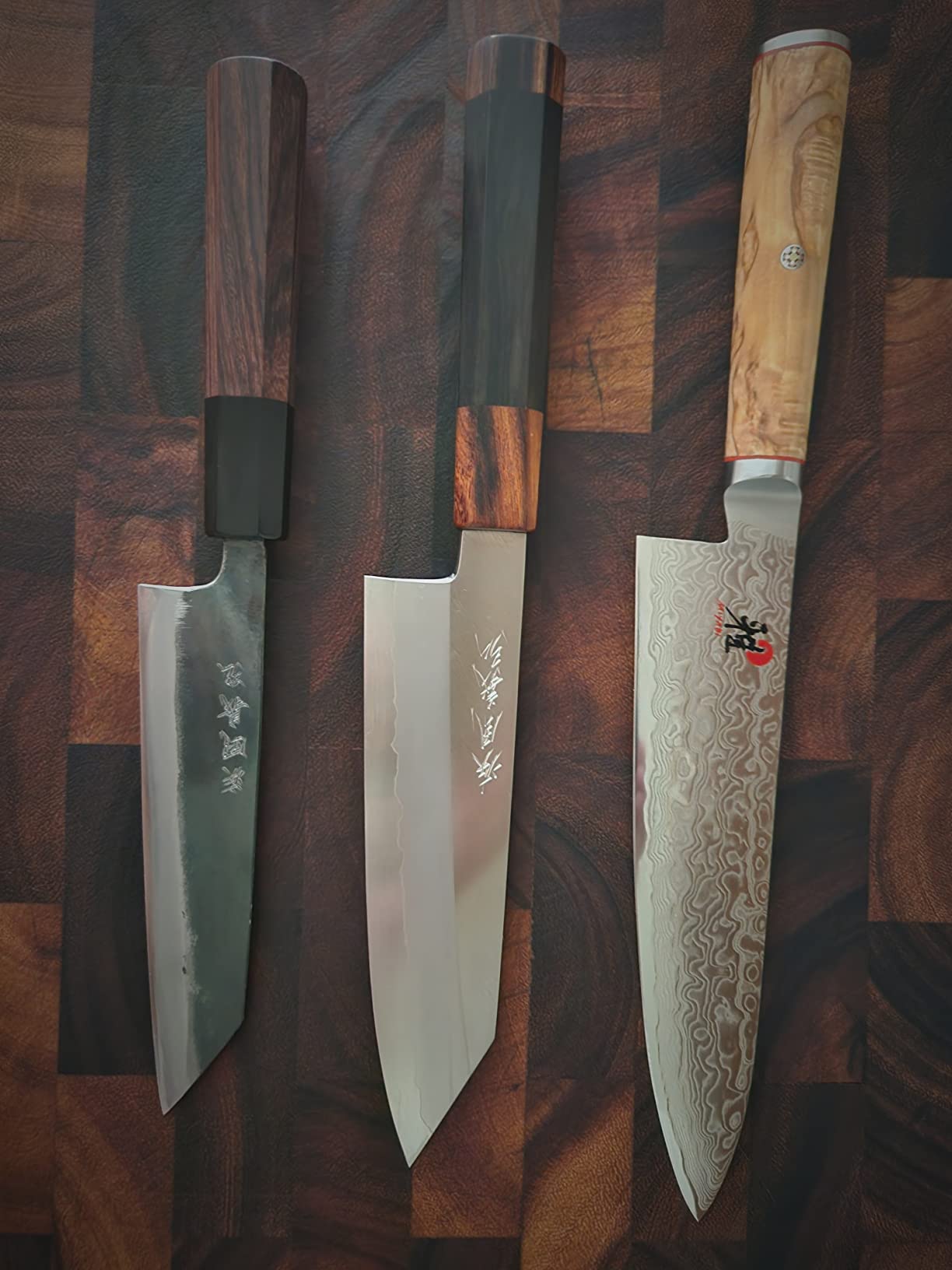Yoshihiro Aogami Super Blue High Carbon Kurouchi Petty Kiritsuke Utility Knife (6'' (150mm) & No Saya) Customer Review Yoshihiro Aogami Super Blue High Carbon Kurouchi Petty Kiritsuke Utility Knife (6'' (150mm) & No Saya) - Customer Photo 1
