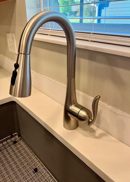 Moen Arbor Spot Resist Stainless Smart Faucet Touchless Pull Down Sprayer Kitchen Faucet with Voice Control and Power Boost, 7594EVSRS Customer Review Moen Arbor Spot Resist Stainless Smart Faucet Touchless Pull Down Sprayer Kitchen Faucet with Voice Control and Power Boost, 7594EVSRS - Customer Photo 1