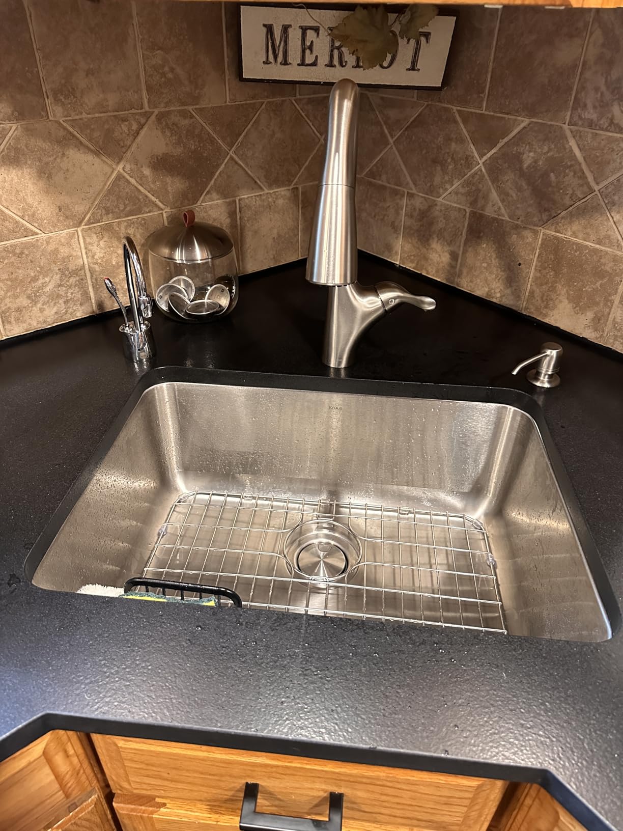 KRAUS Dex 33-inch Undermount 16 Gauge Stainless Steel Single Bowl Kitchen Sink, KA1US33B Customer Review KRAUS Dex 33-inch Undermount 16 Gauge Stainless Steel Single Bowl Kitchen Sink, KA1US33B - Customer Photo 1