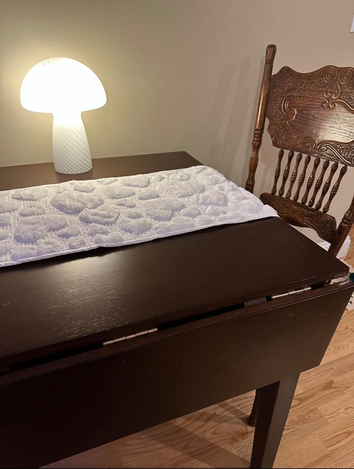 East West Furniture NDT-OAK-T Norden Dining Table - a Rectangle Wooden Table Top with Dropleaf & Stylish Legs, 30x48 Inch, Oak Customer Review East West Furniture NDT-OAK-T Norden Dining Table - a Rectangle Wooden Table Top with Dropleaf & Stylish Legs, 30x48 Inch, Oak - Customer Photo 1