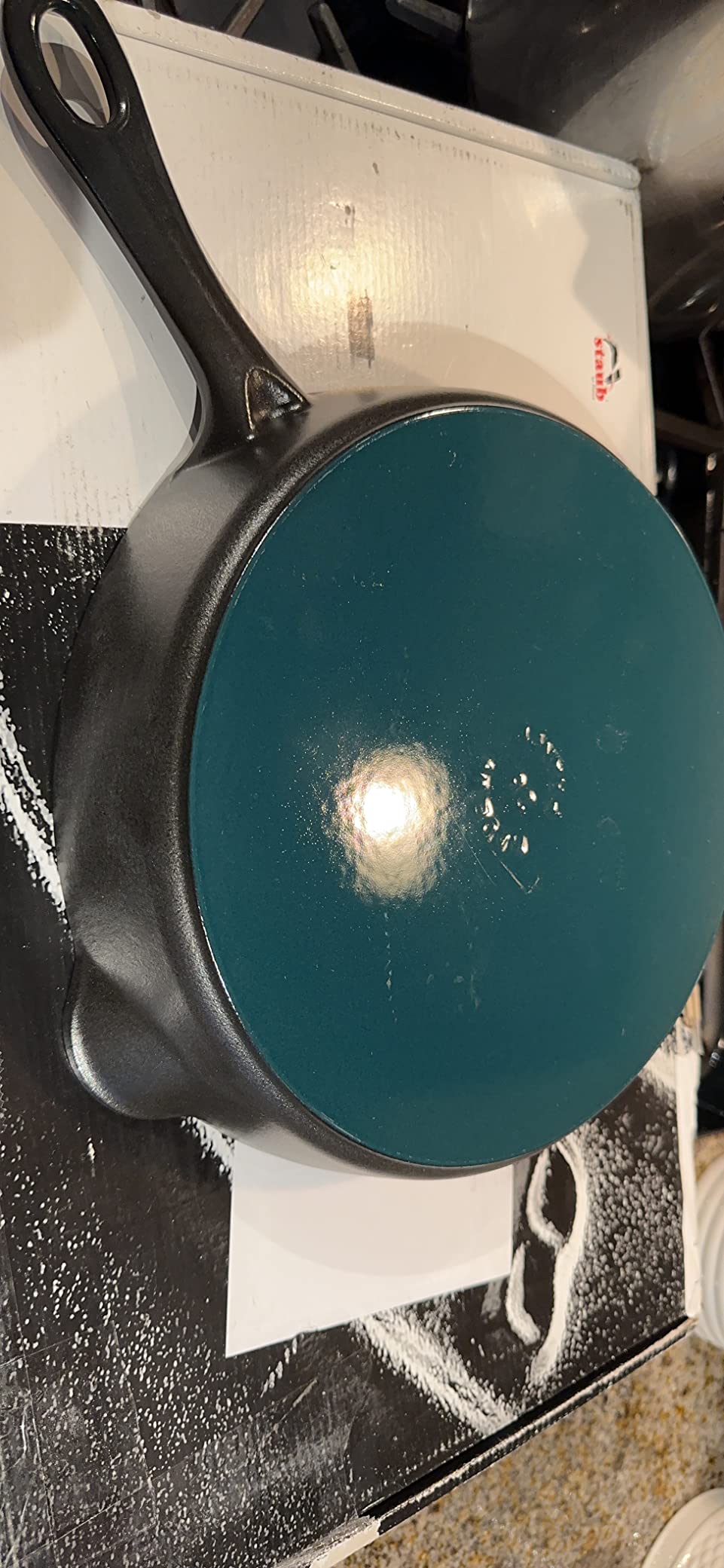 Staub Cast Iron 11-inch Traditional Skillet - Cherry, Made in France Customer Review Staub Cast Iron 11-inch Traditional Skillet - Cherry, Made in France - Customer Photo 1