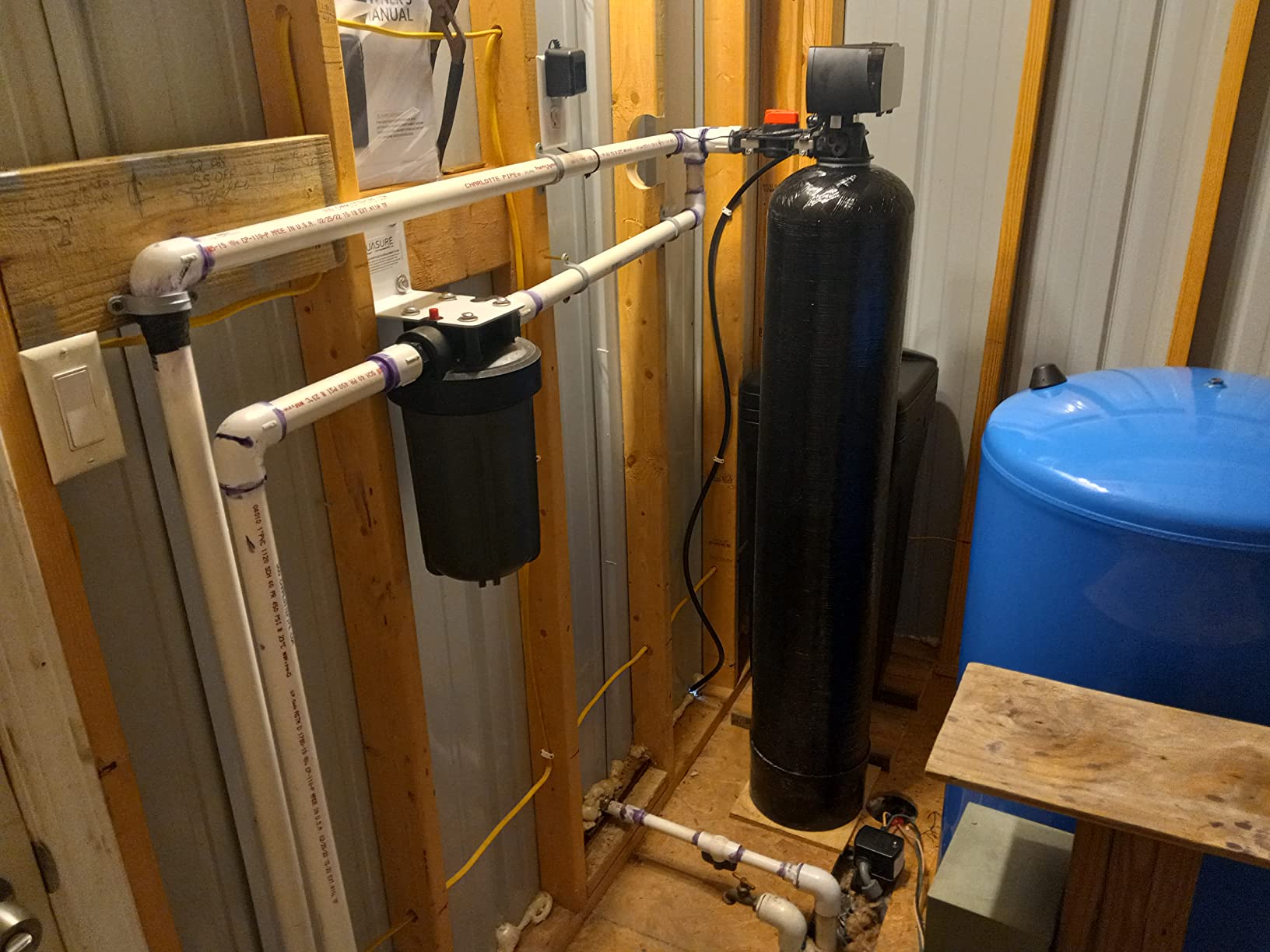 Aquasure Harmony Series 48,000 Grain Water Softener with Fine Mesh Resin for Iron Removal and Pleated Sediment Pre-Filter (48,000 Grain) Customer Review Aquasure Harmony Series 48,000 Grain Water Softener with Fine Mesh Resin for Iron Removal and Pleated Sediment Pre-Filter (48,000 Grain) - Customer Photo 1