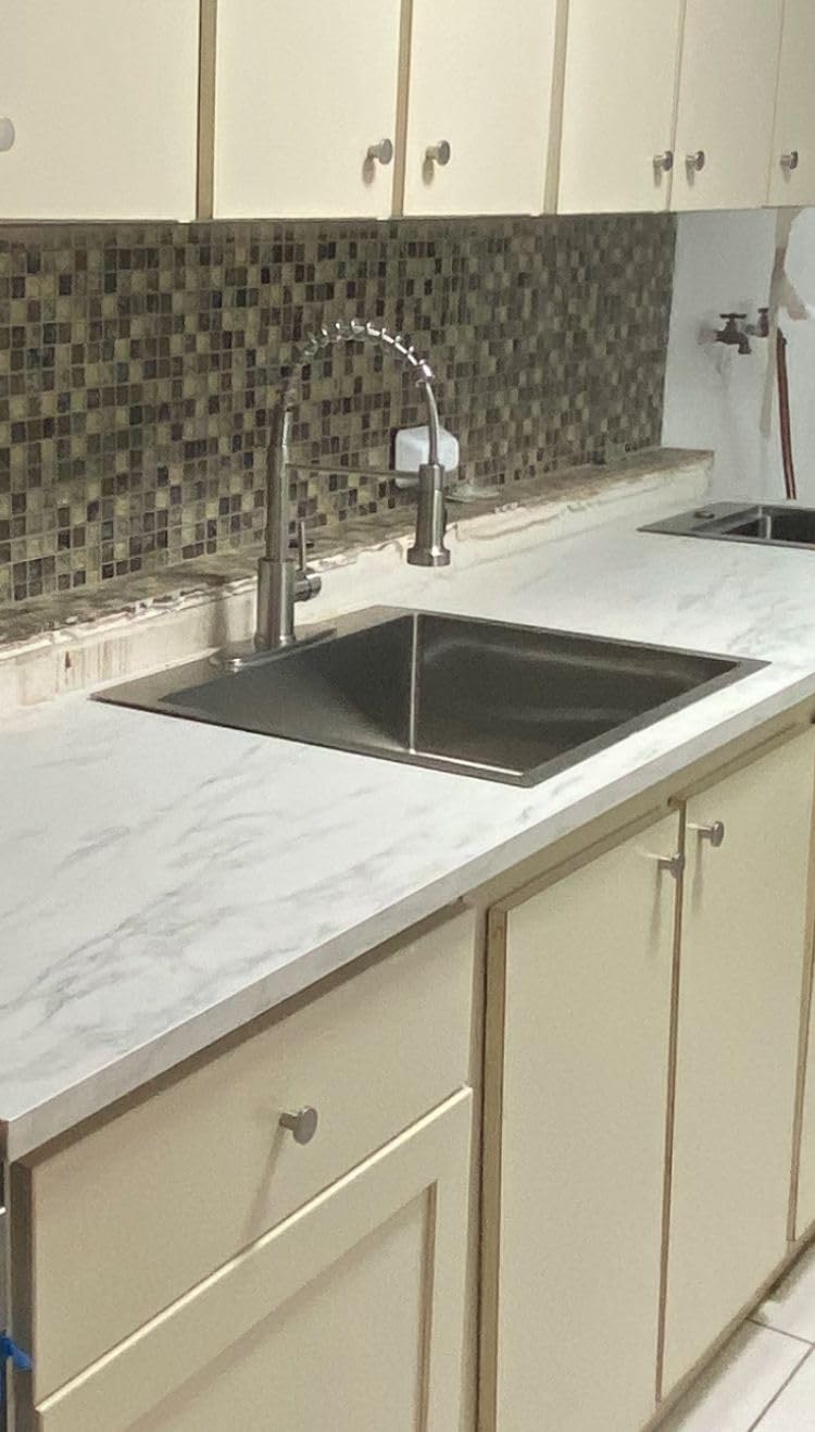 Lordear 33 Inch Drop In Kitchen Sink Workstation All In One SUS304 16 Gauge Stainless Steel 33x22 Drop In Sinks Single Bowl Handmade Above the Counter - Customer Photo 5