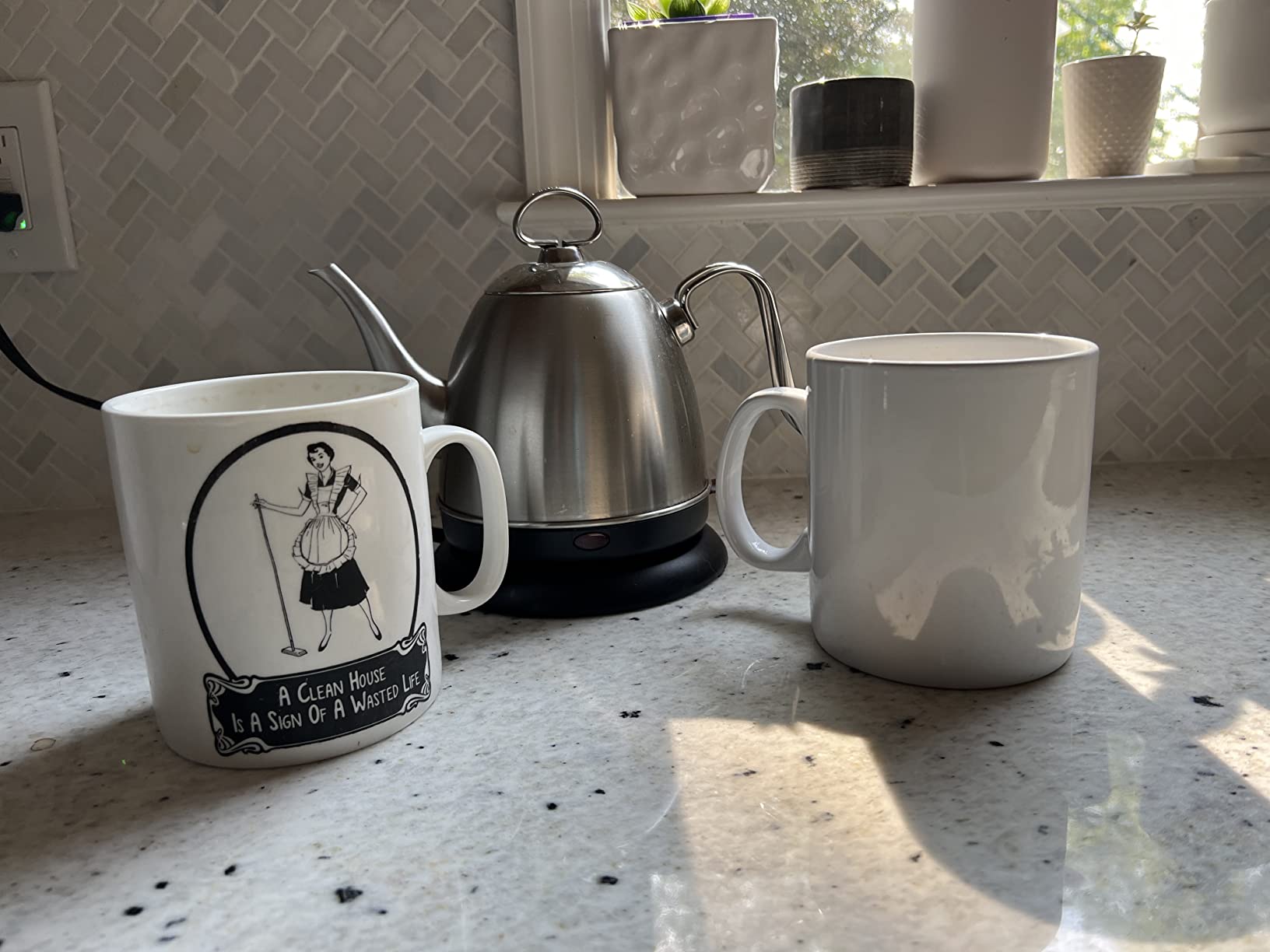 30oz Super Large Ceramic Coffee Mugs Large Handles Set of 2 (black) - Customer Photo 1