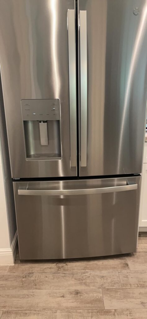 GE ENERGY STAR 25.6 Cu. Ft. Fingerprint Resistant French-Door Refrigerator Customer Review Best Fingerprint Resistant Appliances