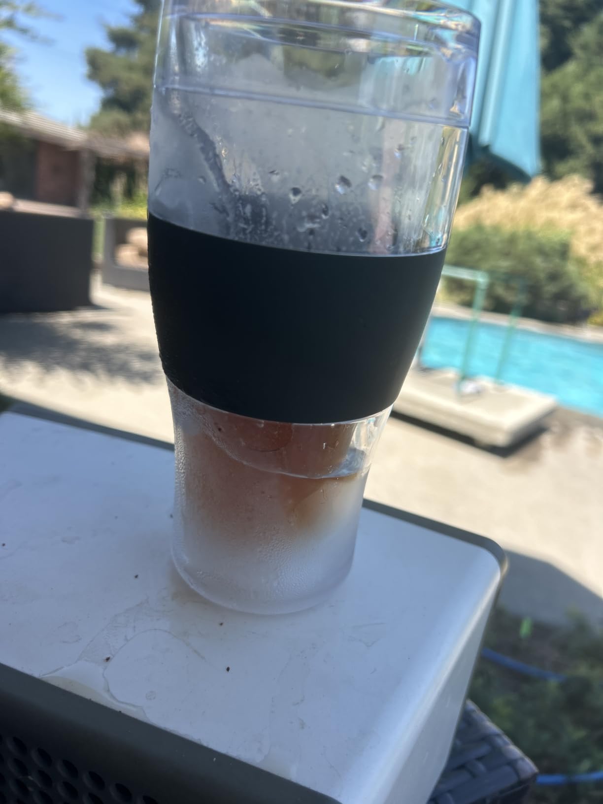 Host FREEZE Beer Glasses, Frozen Beer Mugs, Freezable Pint Glass Set, Insulated Pint Glass to Keep Your Drinks Cold, Double Walled Insulated Glasses, Tumbler for Iced Coffee, 16oz, Set of 2, Black customer photo 2