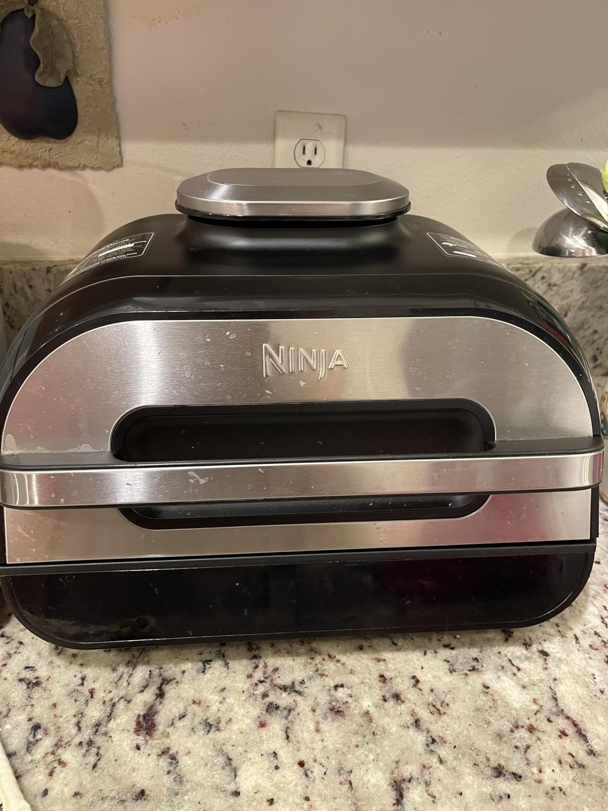 Ninja Foodi Smart XL 6-in-1 Indoor Grill with Air Fry, Roast, Bake, Broil, Dehydrate & Crisp, Smart Thermometer & Splatter Shield, Dishwasher Safe Parts, Black/Silver, FG551 - Customer Photo 1