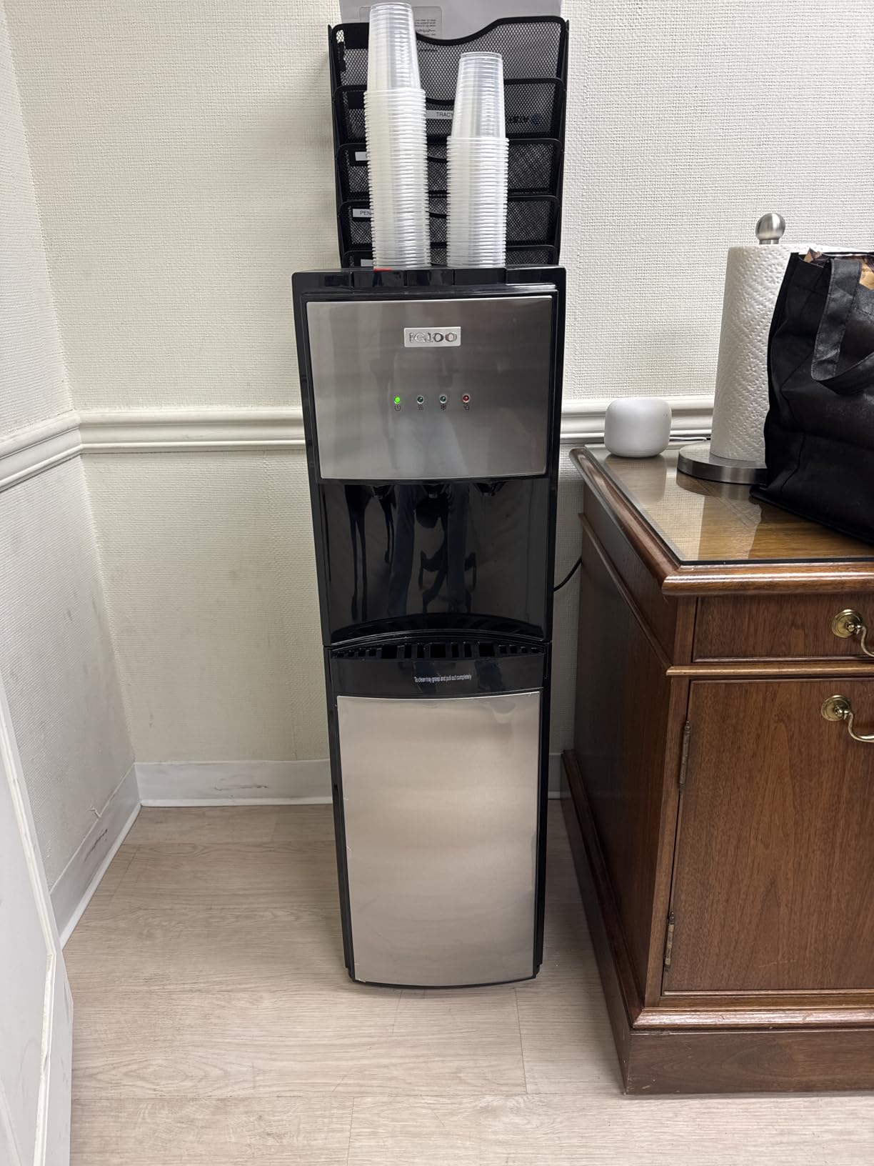 Igloo Bottom Loading Water Cooler – Hot, Cold, & Room Temperature Dispenser – Stainless Steel, Holds 3 & 5 Gallon Jugs, Child Safety Lock – for Homes, Kitchens, Offices, Dorms - Customer Photo 1