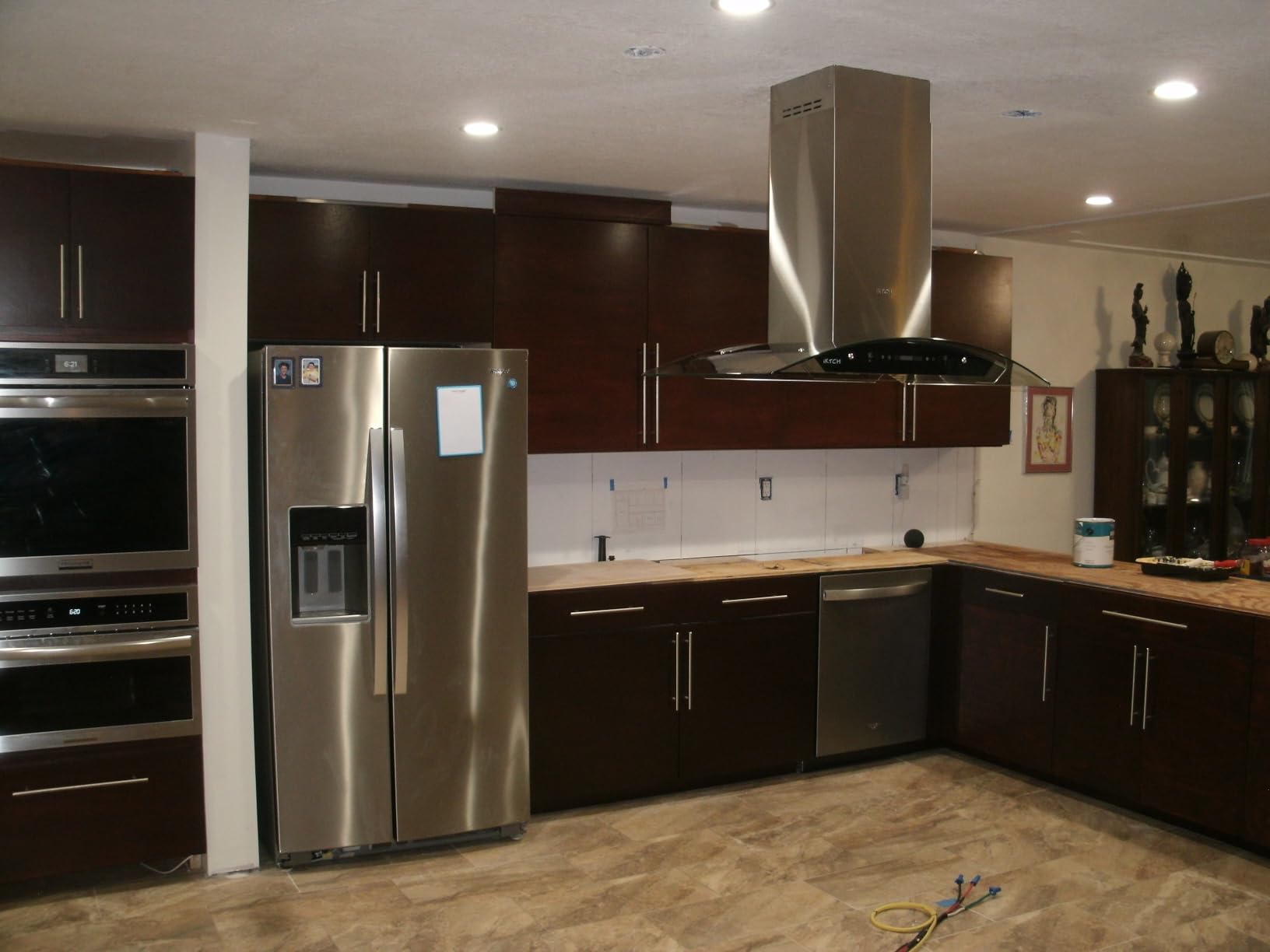 IKTCH Upgrated 36 inch Island Mount Range Hood, 900 CFM Ducted Range Hood with 4 Speed Fan, Stainless Steel with Gesture Sensing & Touch Control Making life Smarter IKIS02-36 - Customer Photo 1