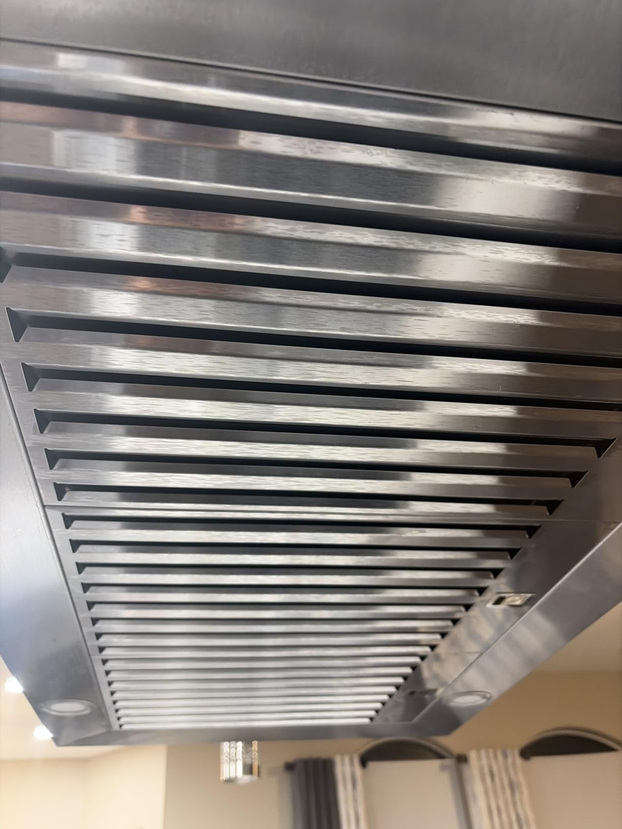 IKTCH Upgrated 36 inch Island Mount Range Hood, 900 CFM Ducted Range Hood with 4 Speed Fan, Stainless Steel with Gesture Sensing & Touch Control Making life Smarter IKIS02-36 - Customer Photo 4