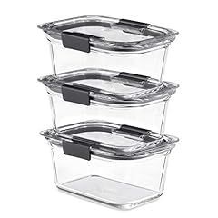Rubbermaid Brilliance Glass Food Storage Containers, 3.2 Cup, Set of 4, BPA-Free, Leak-Proof, Clear customer photo 2