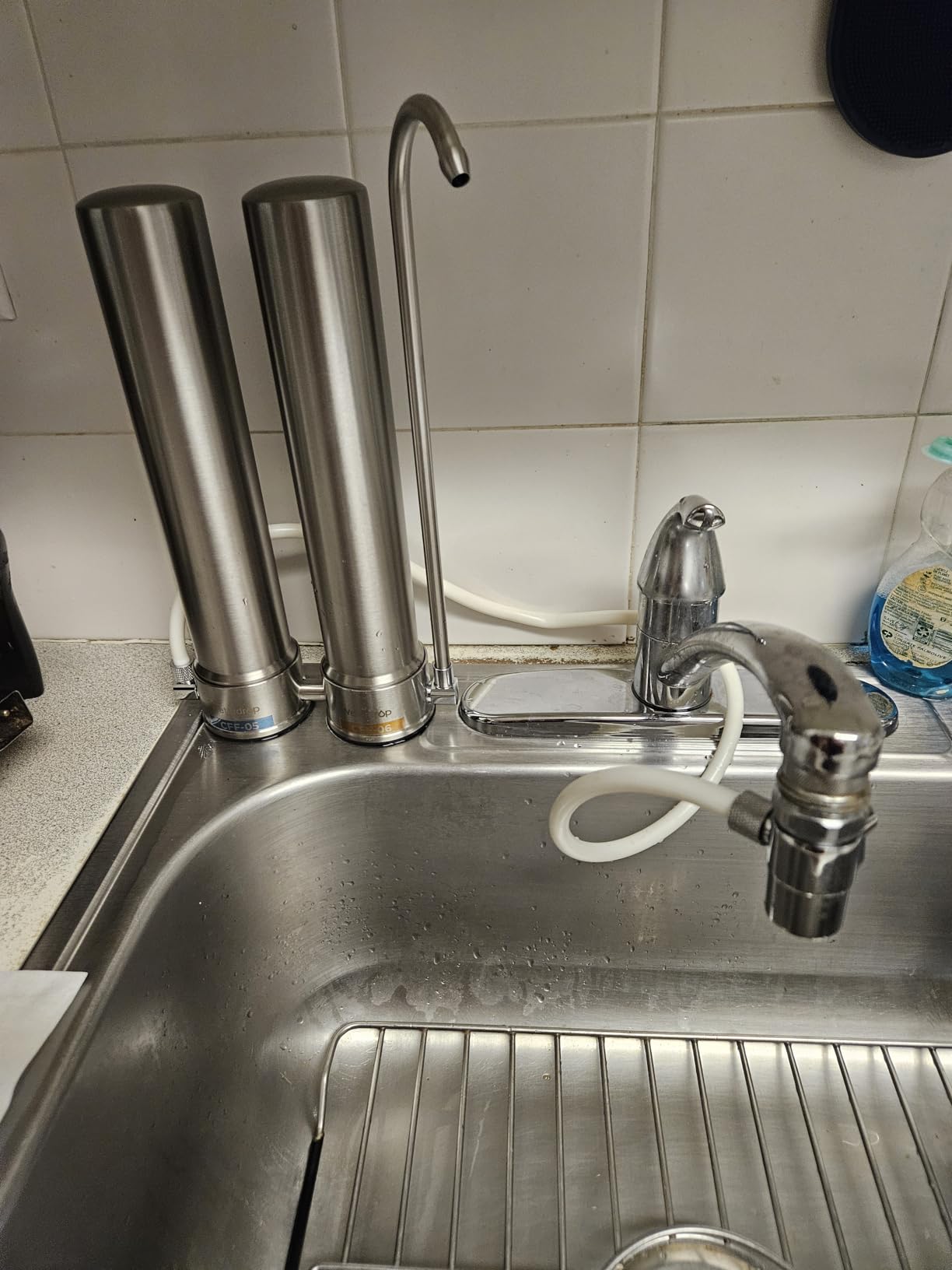 Waterdrop Water Filter for Sink Faucet, NSF/ANSI 42 Certified Countertop Water Filter System, 5-Stage Stainless Steel Faucet, 8000 Gallons, Reduces Heavy Metals and 99% Chlorine, WD-CTF-01(1 Filter) Customer Review Waterdrop Water Filter for Sink Faucet, NSF/ANSI 42 Certified Countertop Water Filter System, 5-Stage Stainless Steel Faucet, 8000 Gallons, Reduces Heavy Metals and 99% Chlorine, WD-CTF-01(1 Filter) - Customer Photo 2