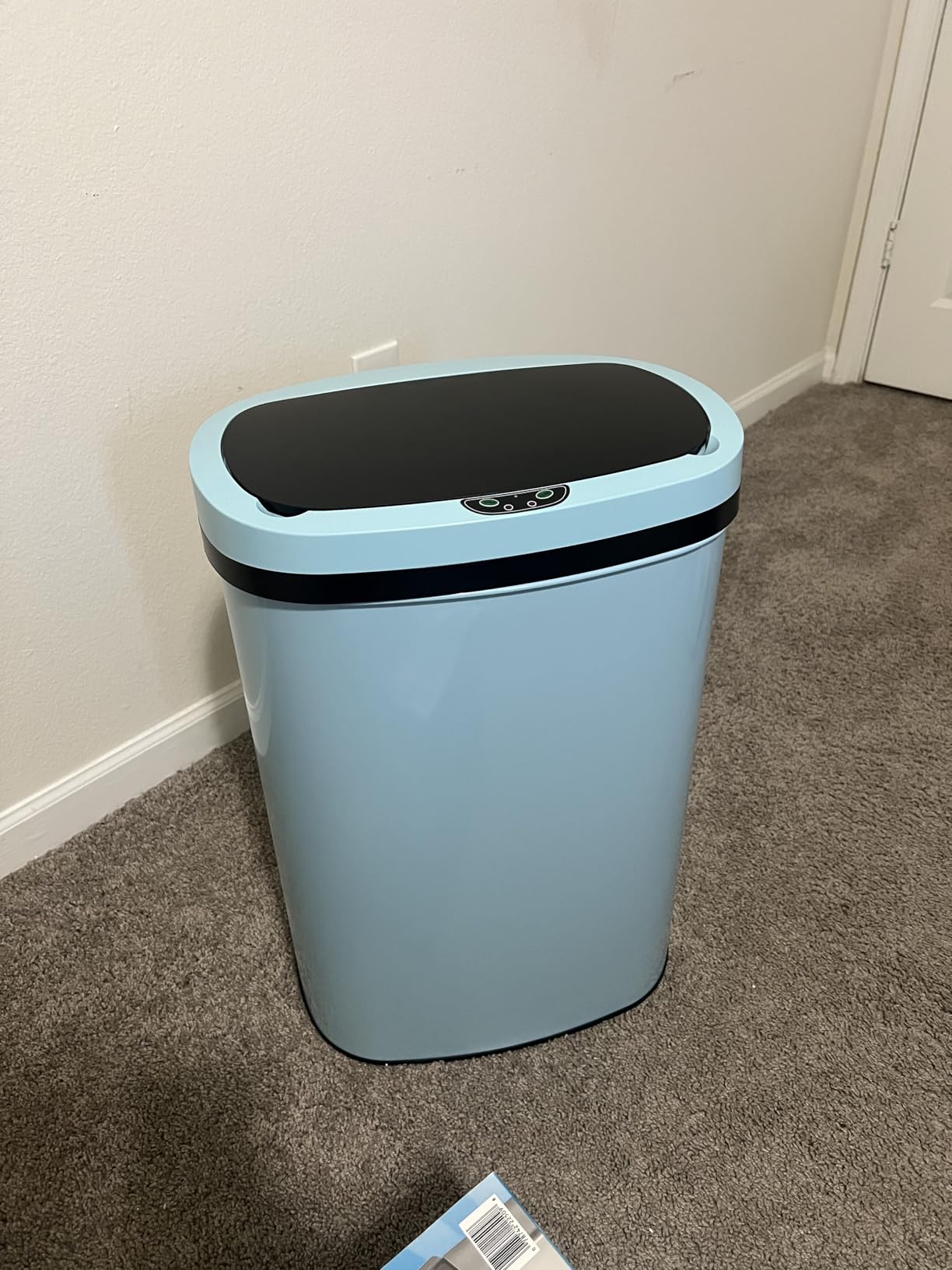FDW Garbage Can 13 Gallon 50 Liter Kitchen Trash Can for Bathroom Bedroom Home Office Automatic Touch Free High-Capacity with Lid Brushed Stainless Steel Waste Bin - Customer Photo 2
