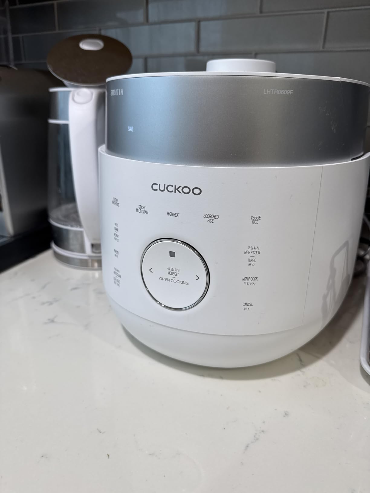 CUCKOO Twin Pressure Rice Cooker 6-Cup Uncooked / 12-Cup Cooked with Induction Heating Technology, 20 Menu Modes with Voice Guide, Versatile Rice Maker Multi-Cooker & Pressure Cooker (CRP-LHTR0609FW) Customer Review CUCKOO Twin Pressure Rice Cooker 6-Cup Uncooked / 12-Cup Cooked with Induction Heating Technology, 20 Menu Modes with Voice Guide, Versatile Rice Maker Multi-Cooker & Pressure Cooker (CRP-LHTR0609FW) - Customer Photo 1