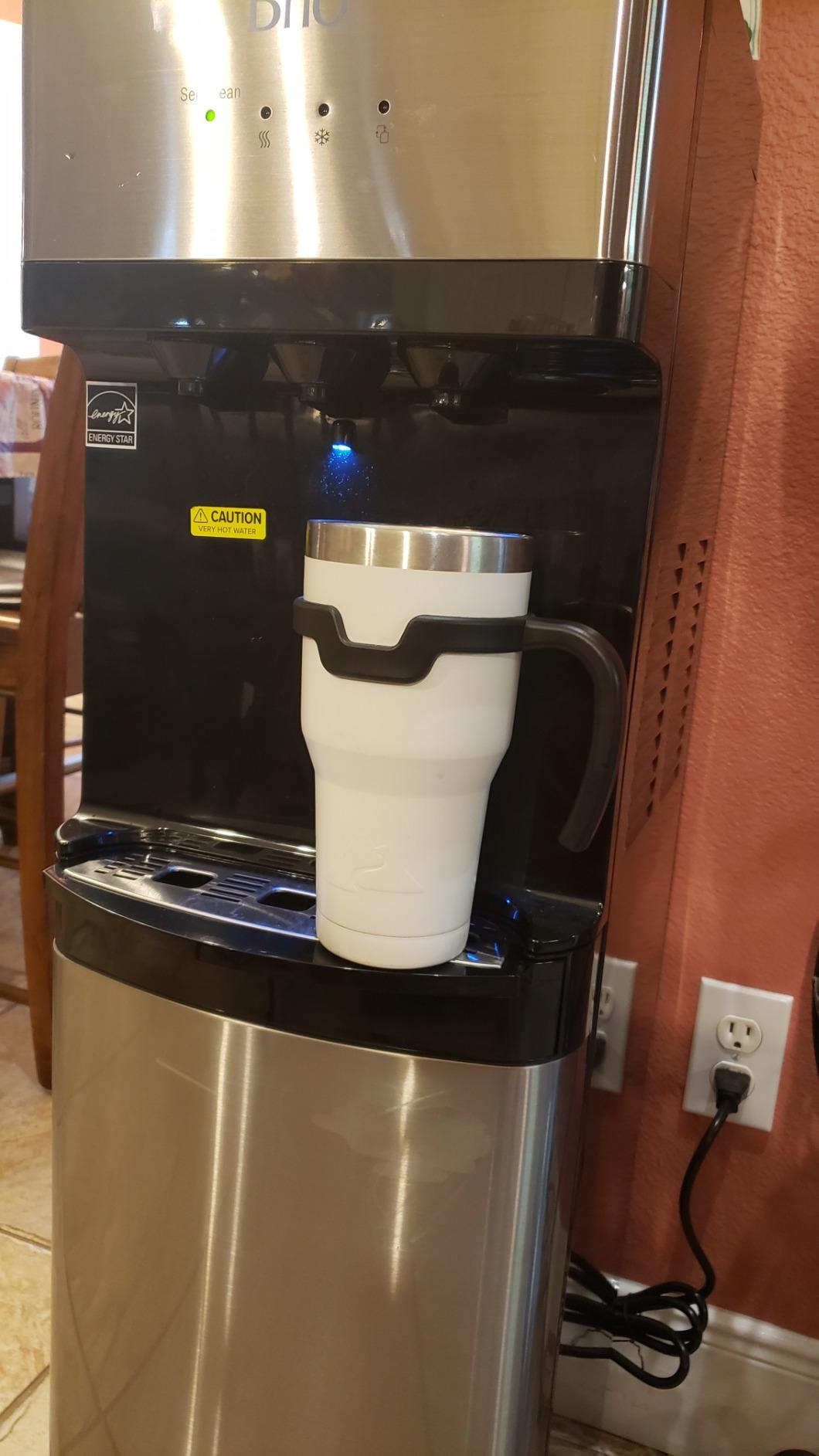 Brio Self Cleaning Bottom Loading Water Cooler Water Dispenser – Black Stainless Steel - 3 Temperature Settings - Hot, Room & Cold Water - Customer Photo 2