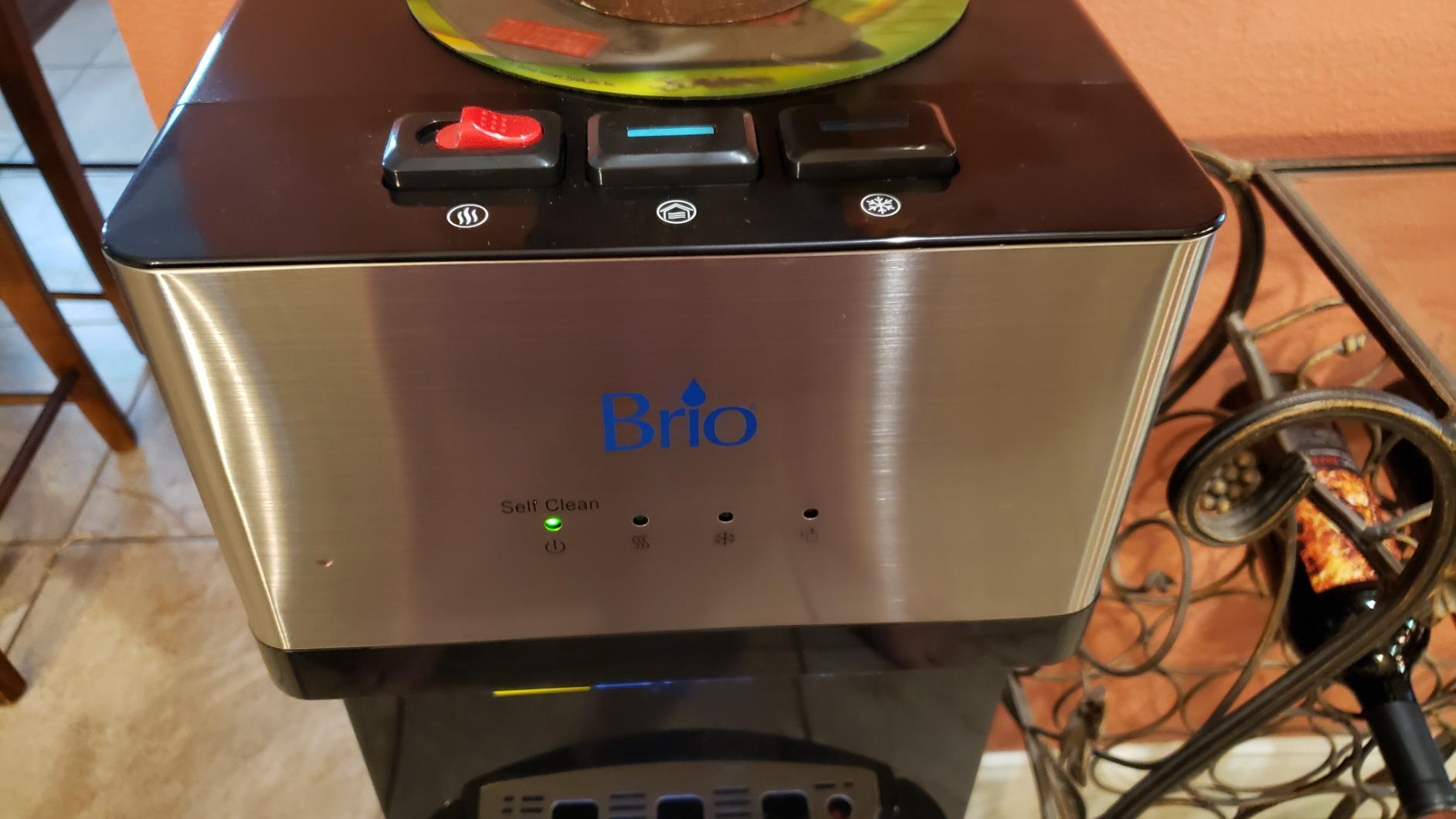 Brio Self Cleaning Bottom Loading Water Cooler Water Dispenser – Black Stainless Steel - 3 Temperature Settings - Hot, Room & Cold Water - Customer Photo 4