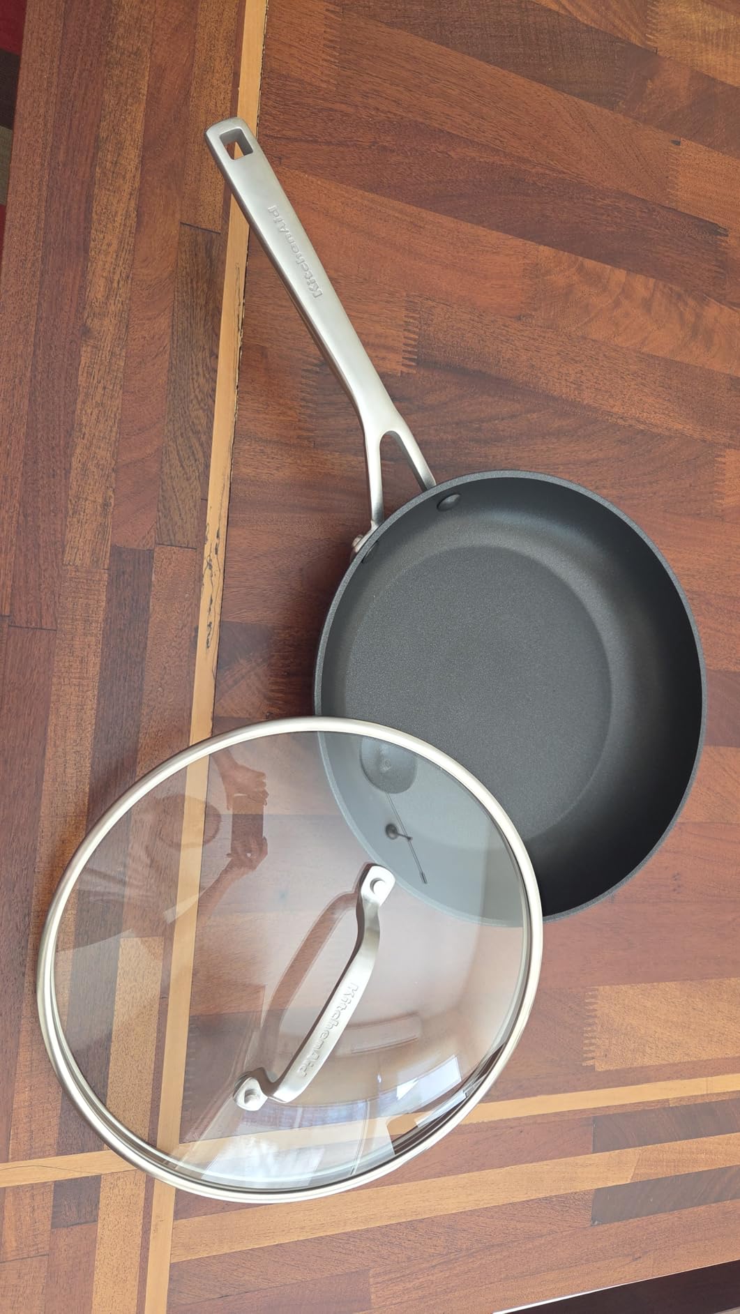 KitchenAid Hard Anodized Induction Nonstick Fry Pan/Skillet with Lid, 10 Inch, Matte Black Customer Review KitchenAid Hard Anodized Induction Nonstick Fry Pan/Skillet with Lid, 10 Inch, Matte Black - Customer Photo 1